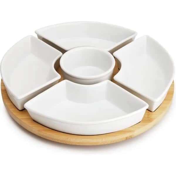 CASA Living Skåle Snacksæt - 6 dele i Hvid, 1