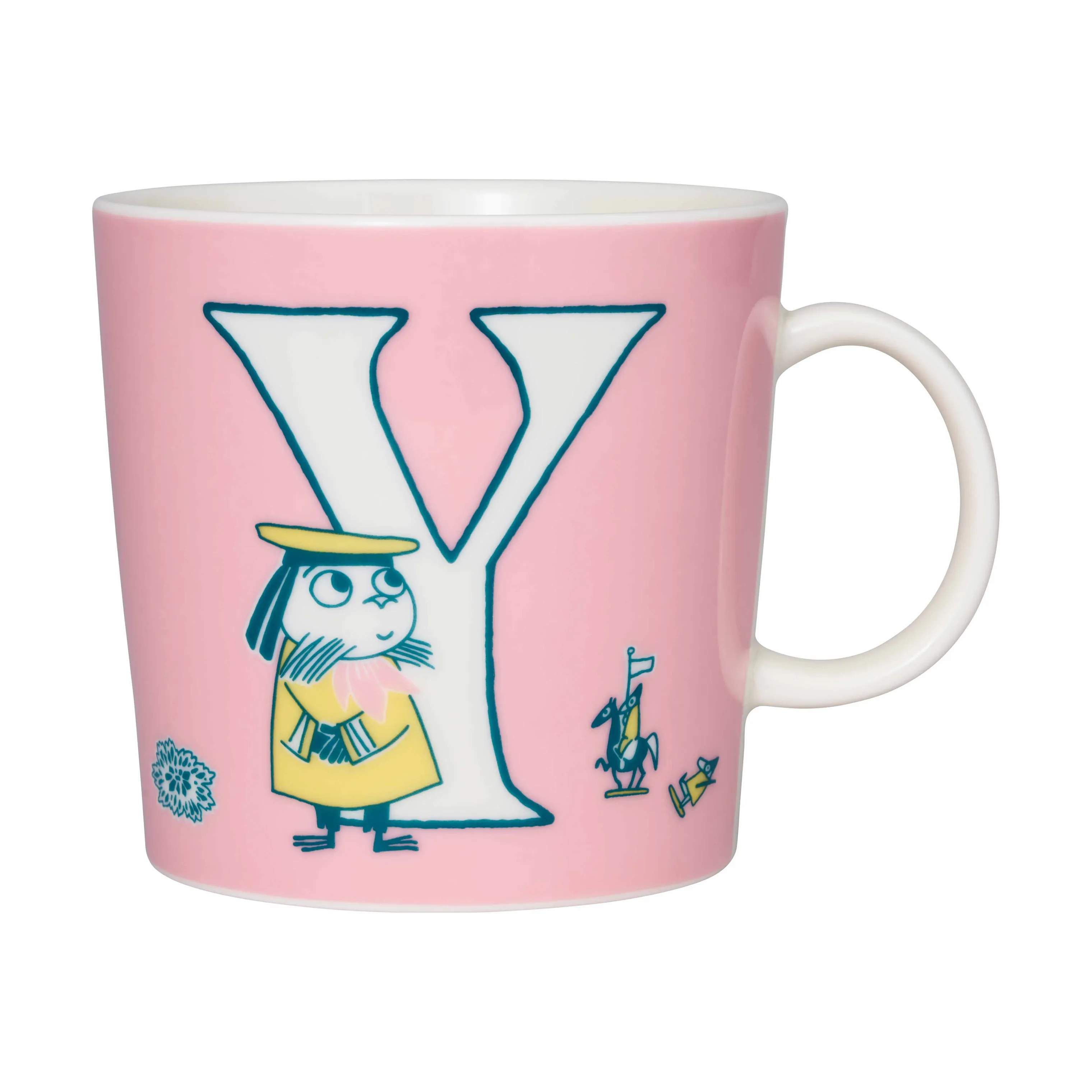 Moomin Arabia Krus og kopper med hank ABC Krus - Y i Y, 1