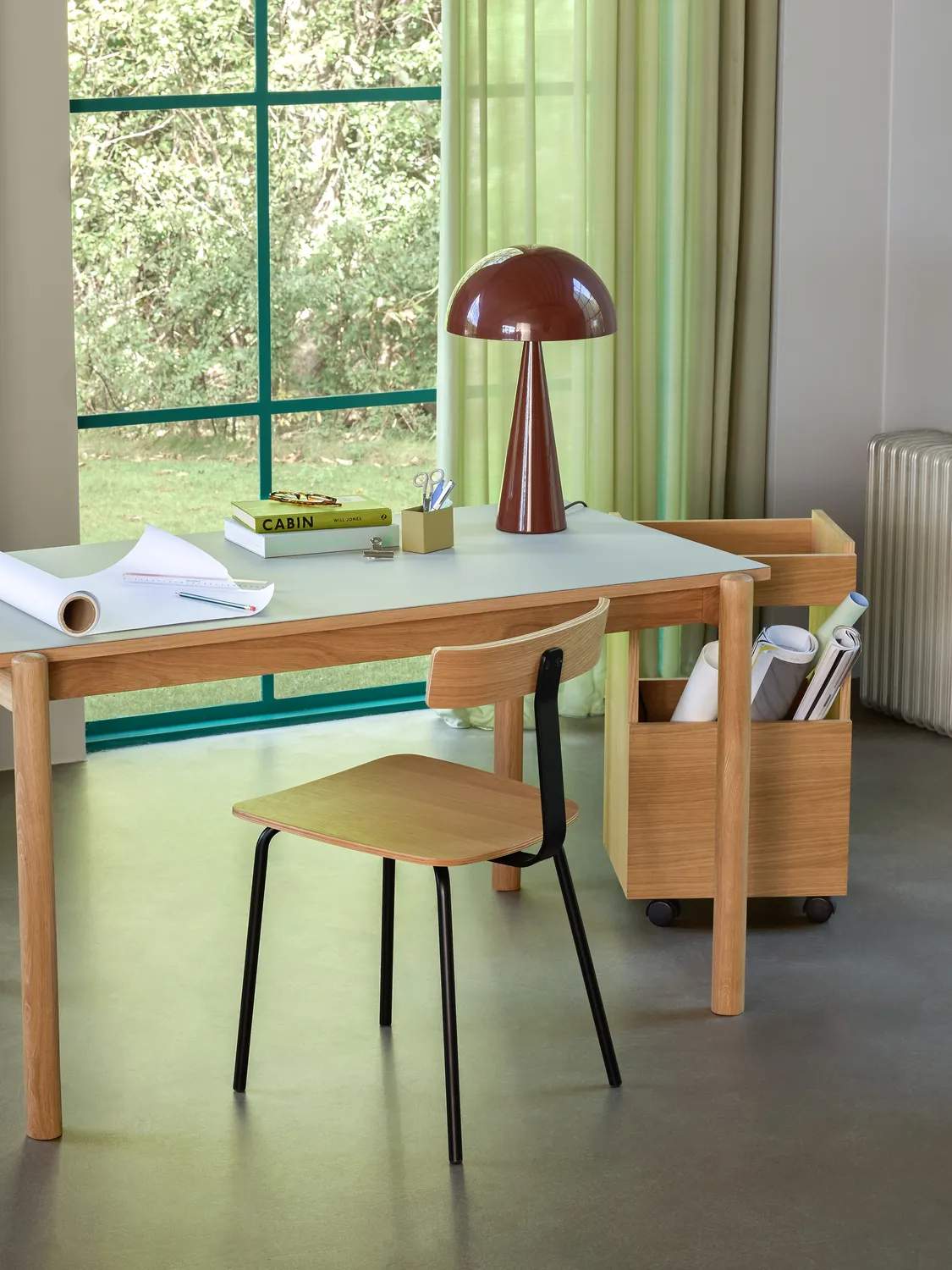 Hübsch Bordlamper Mush Bordlampe i Brun, 50 cm, 3