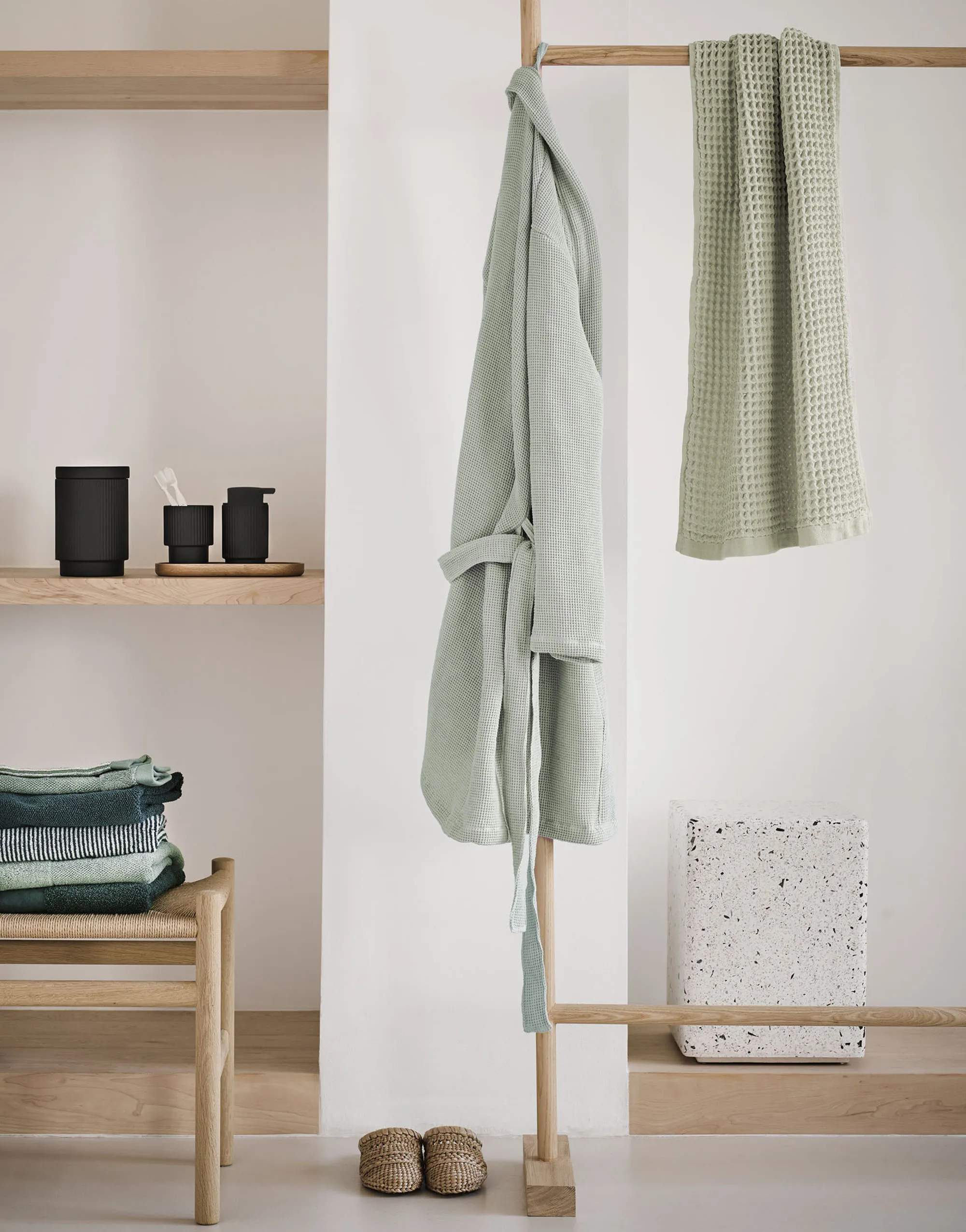 Marc O'Polo Håndklæder Mova Håndklæde i Light Green, B70 x L140 cm, 2