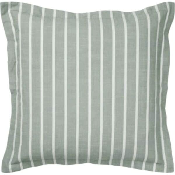 Broste Copenhagen Pyntepudebetræk Marta Pudebetræk i Agave Green/Light Beige, 1