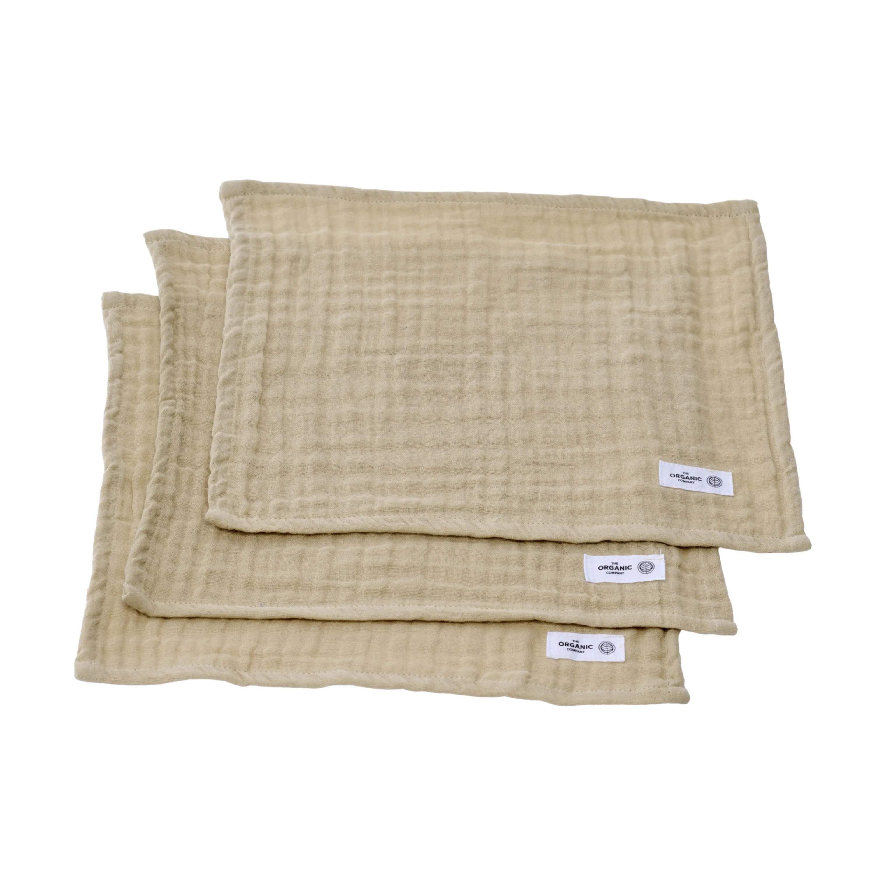 FINE Vaskeklud - 3 stk., honey, large