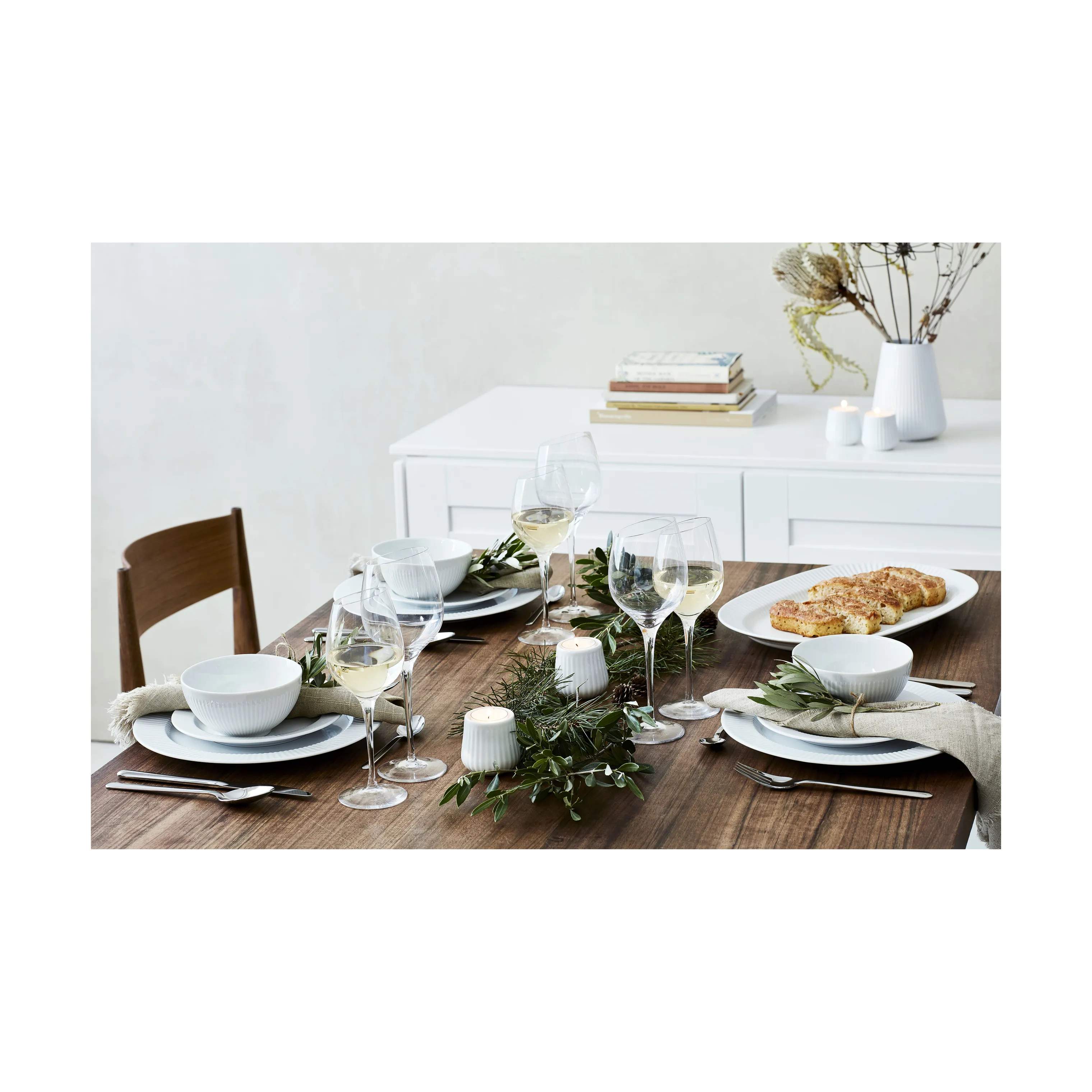 Eva Trio Middagstallerkener Legio Nova Middagstallerken i Hvid, 28 cm, 6