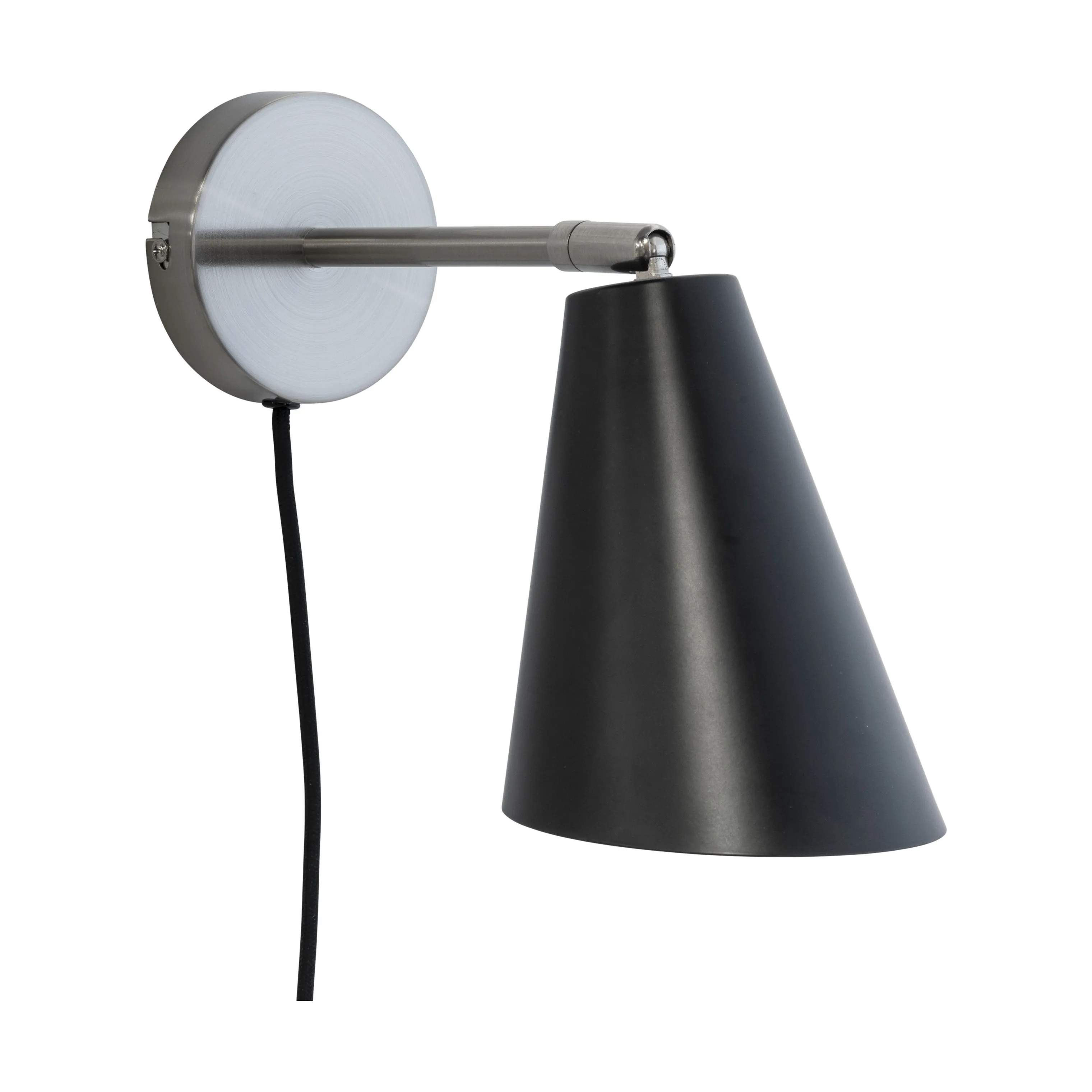 Dyberg Larsen Væglamper Oswald Væglampe i Sort/Børstet stål, 1