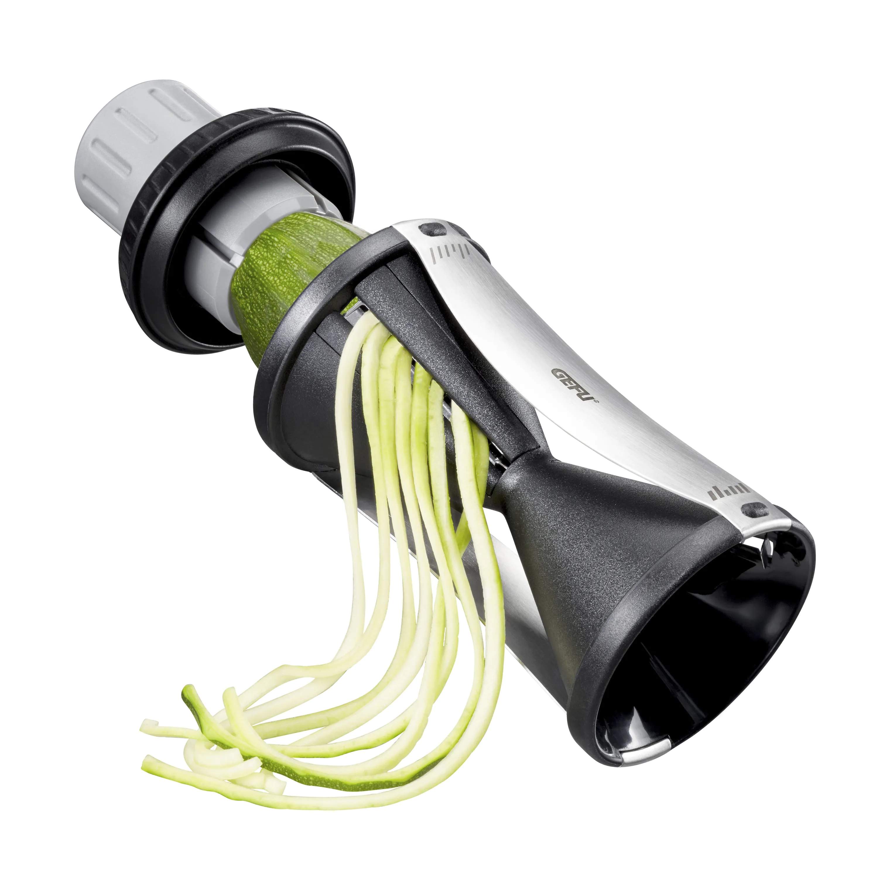 Gefu Spiralizere Spirelli Holder i Grå/sort, 8,2 cm, 4