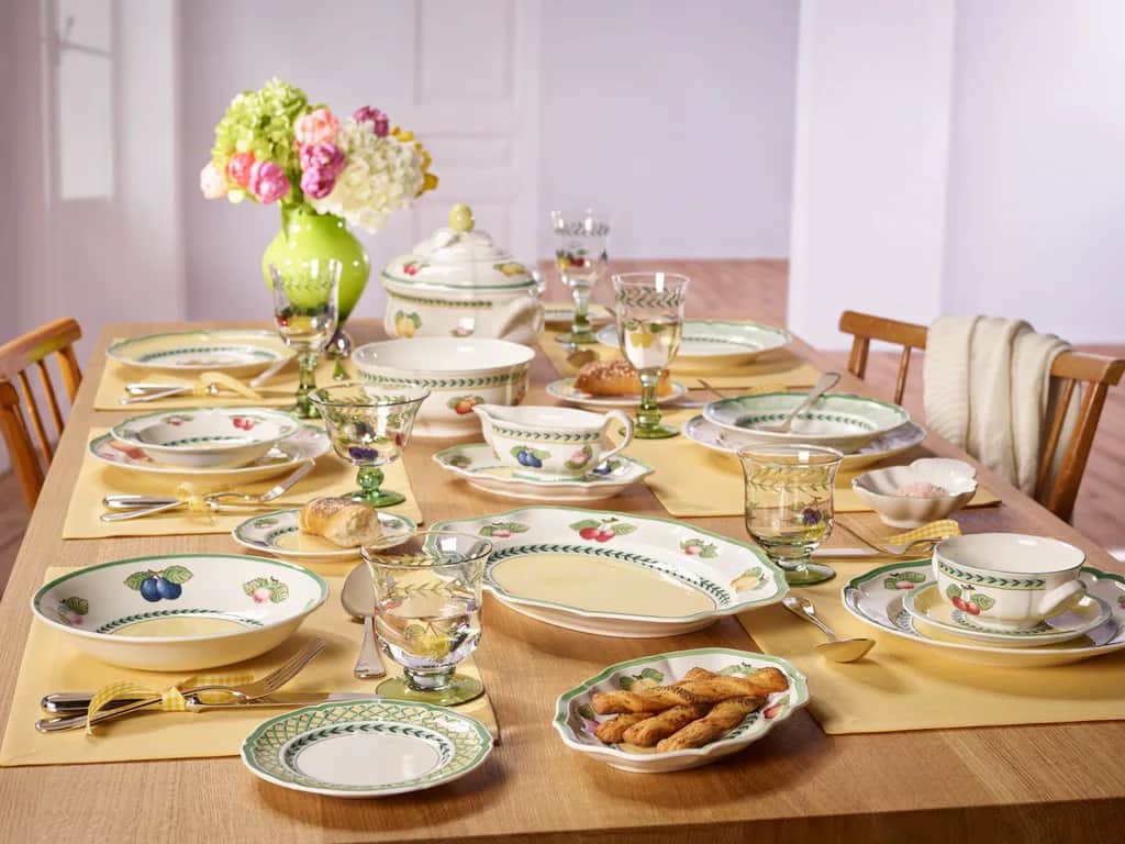 Villeroy & Boch Dybe tallerkener French Garden Fleurence Dyb Tallerken i Hvid/gul, 3