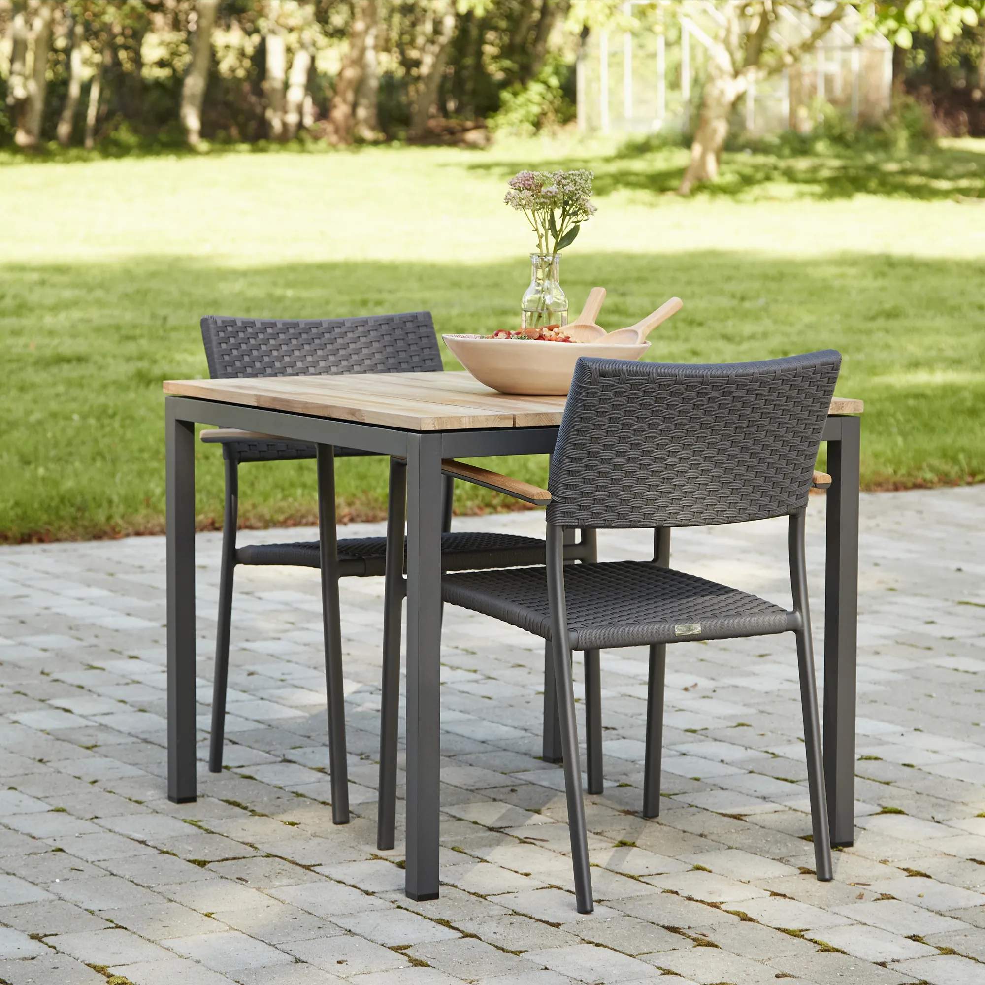Mandalay Havemøbelsæt Toscana & Siena Havemøbelsæt - 3 dele i Antracit/teak, 2