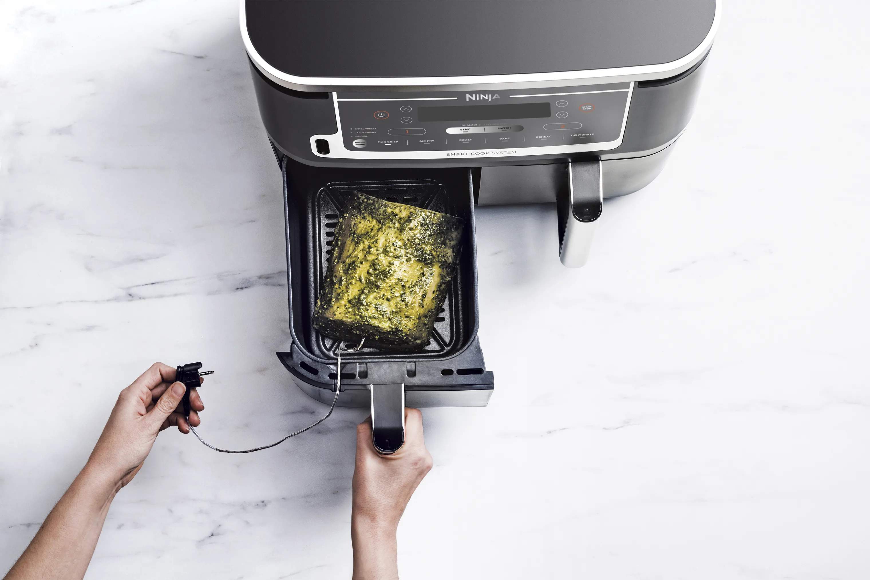 Ninja Airfryers Foodi Max Dual Airfryer m. termometer i sort, 3