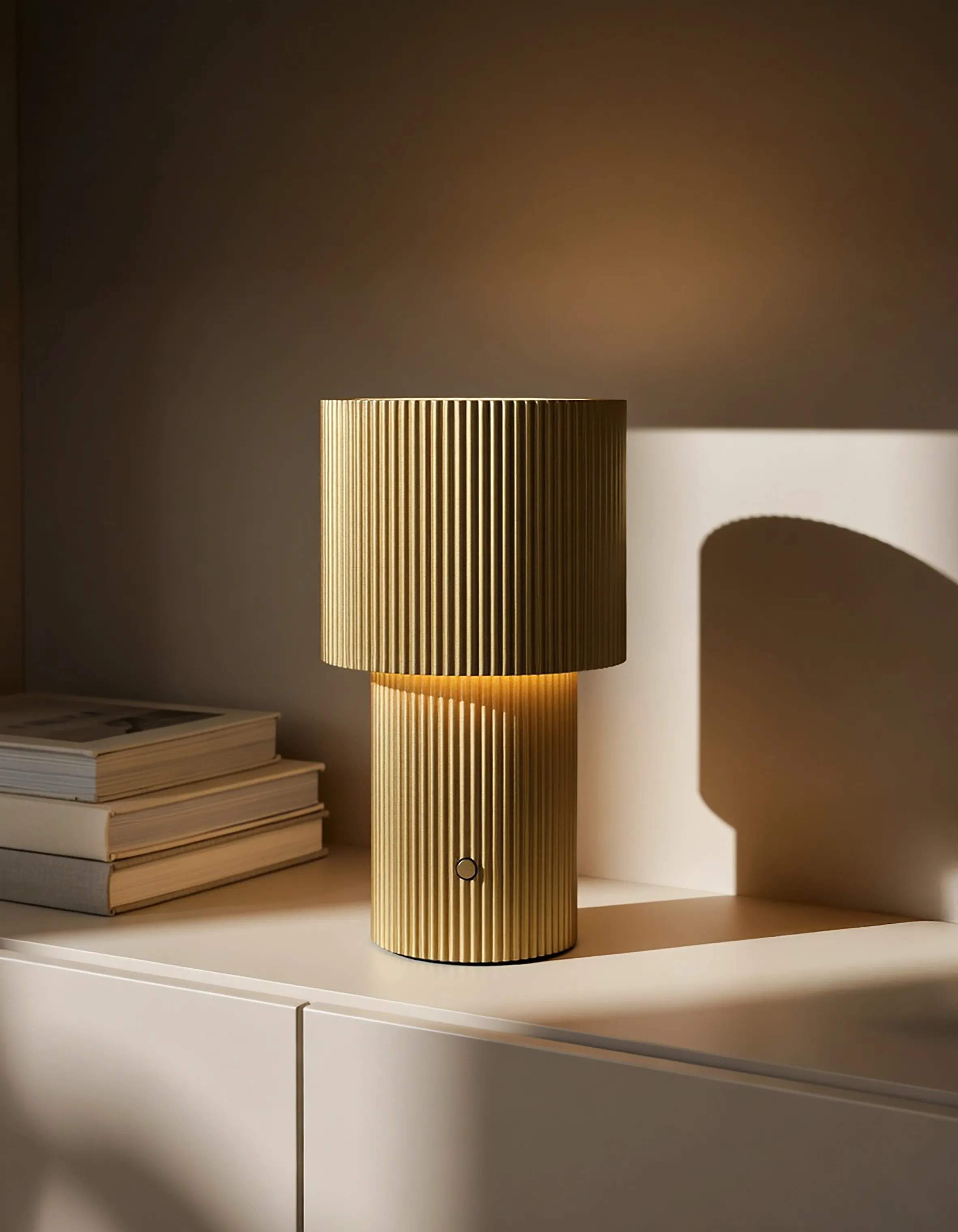 Herstal Bordlamper Iluma Bordlampe i Guldfarvet, 2