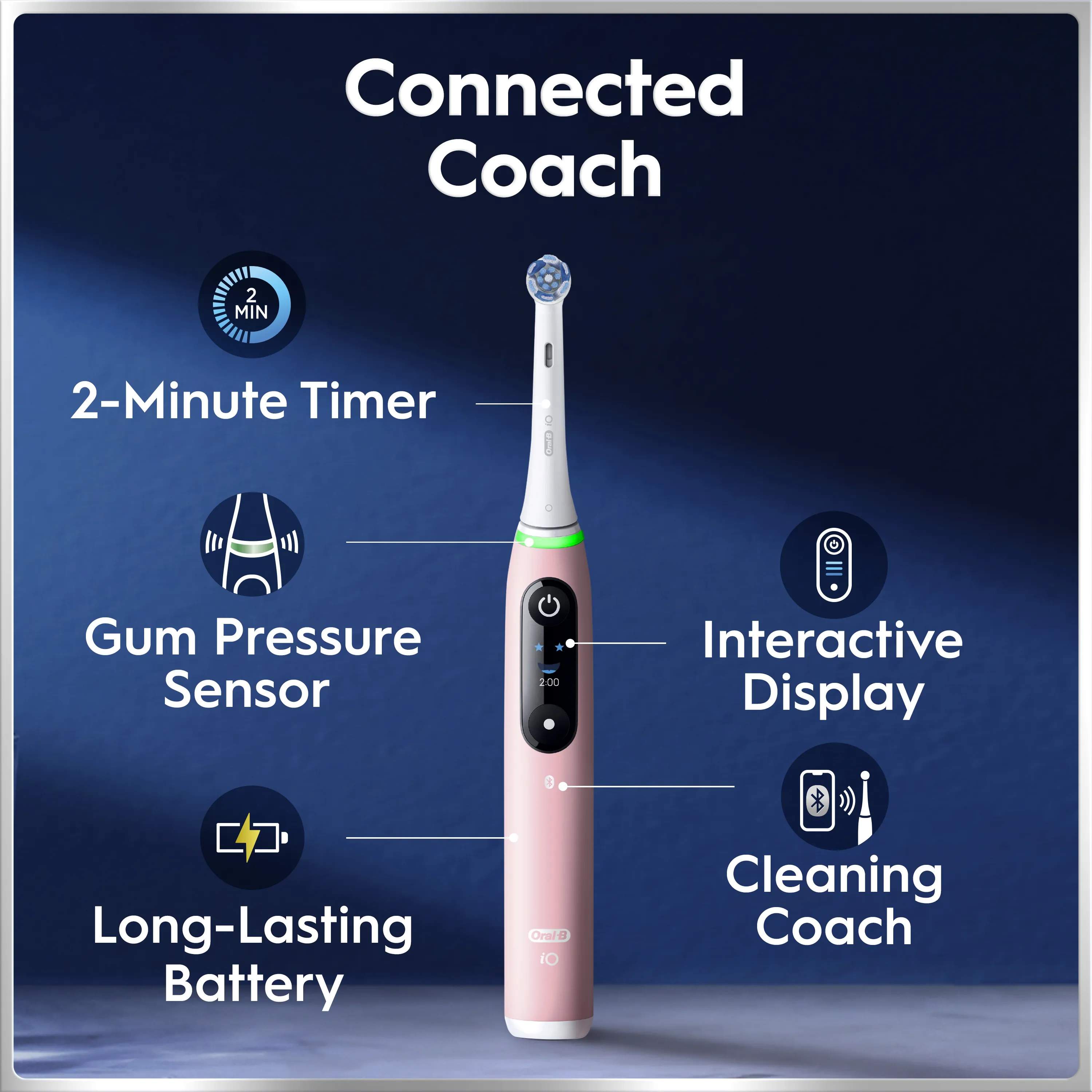 Oral-B Eltandbørster iO6S iO6 Elektrisk Tandbørste i Pink sand, 2