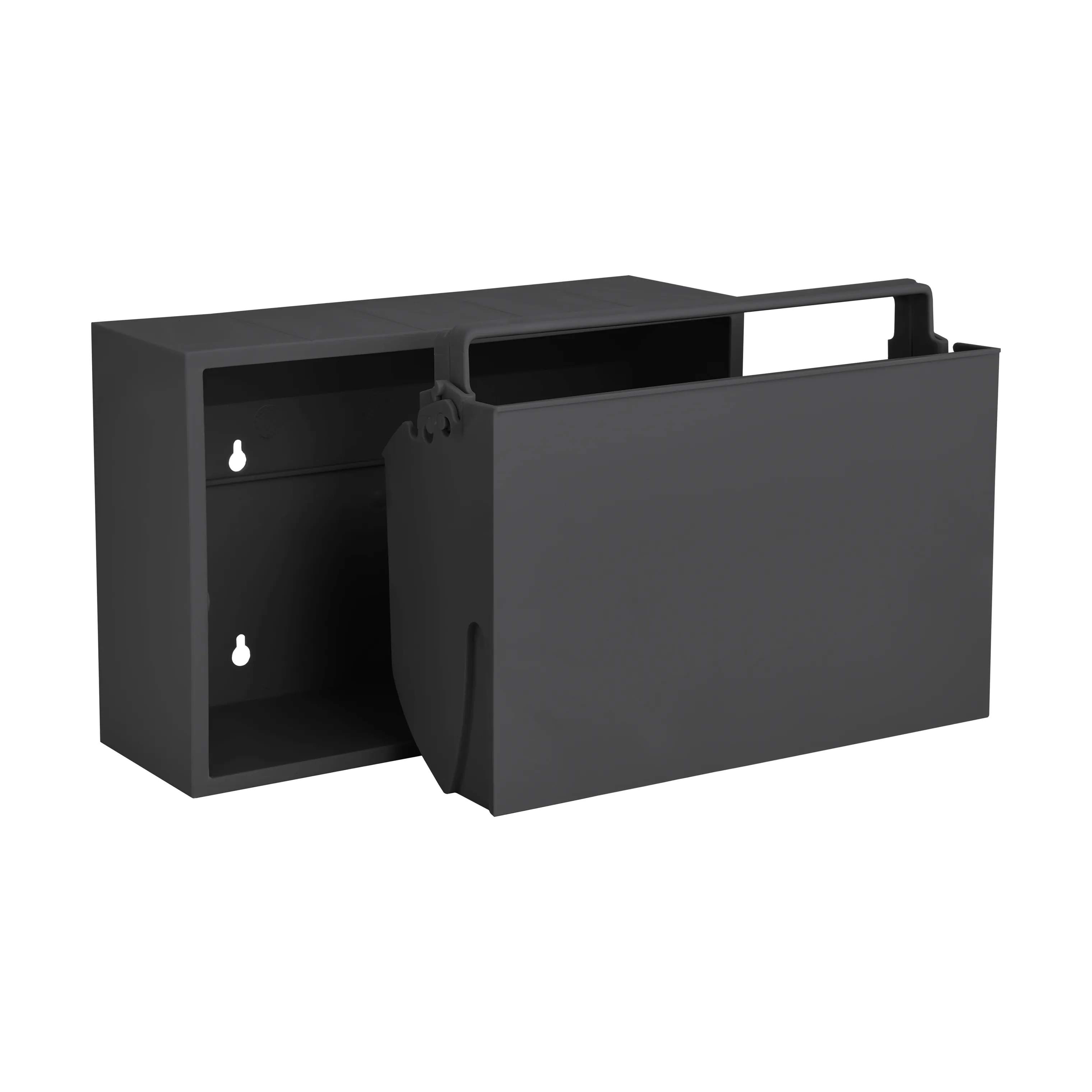 ReCollector Toiletspande Væghængt Toiletspand i Black Raven, 3