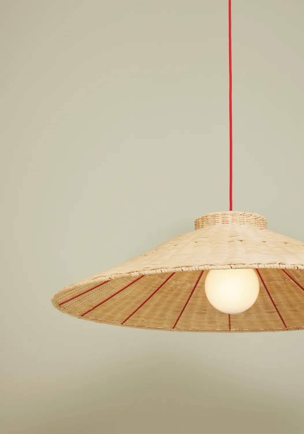 Hübsch Pendler Chand Pendel i Natur/Rød, 4