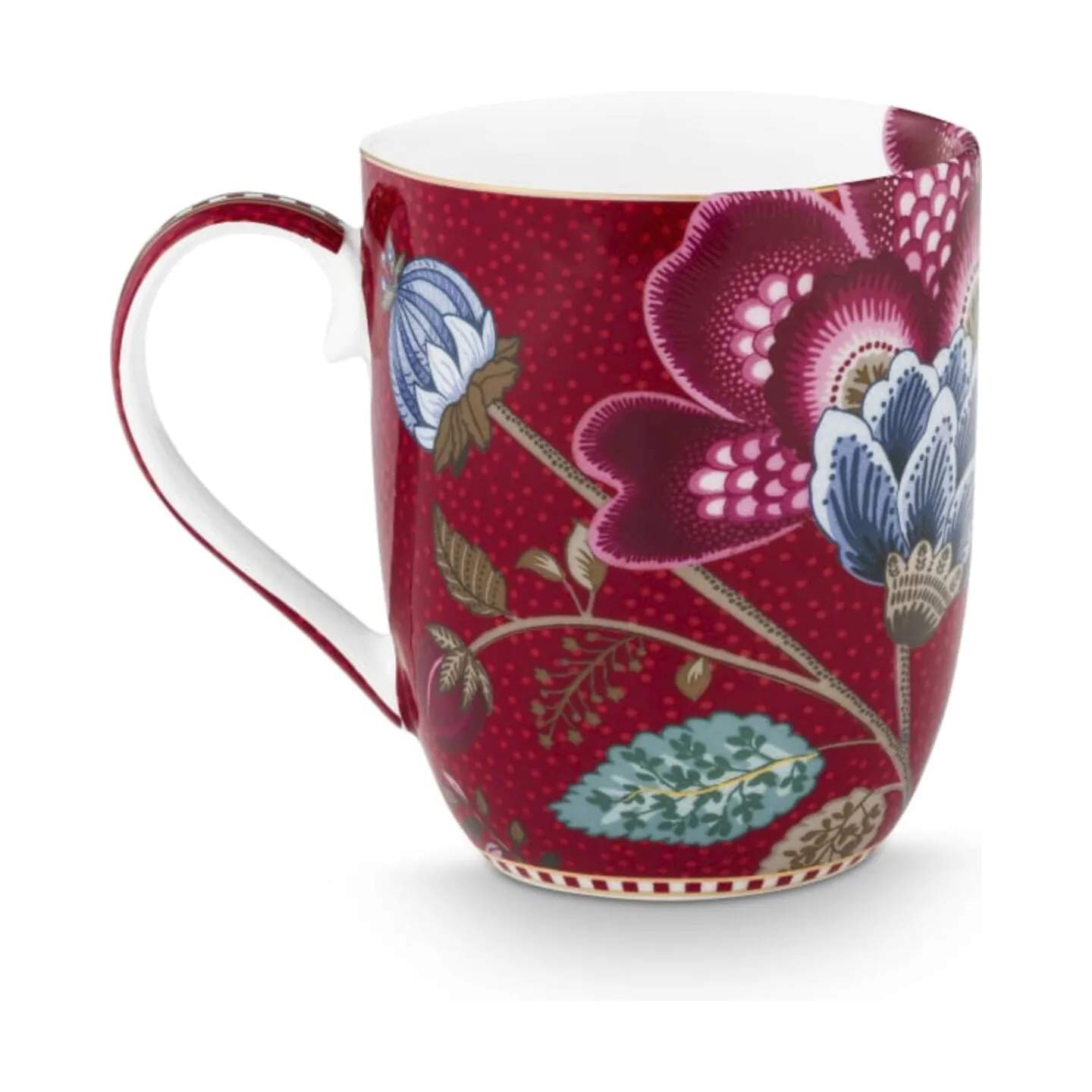 PIP Studio Krus og kopper med hank Blooming Tales Krus - 2 stk. i Rød, 200 ml, 5