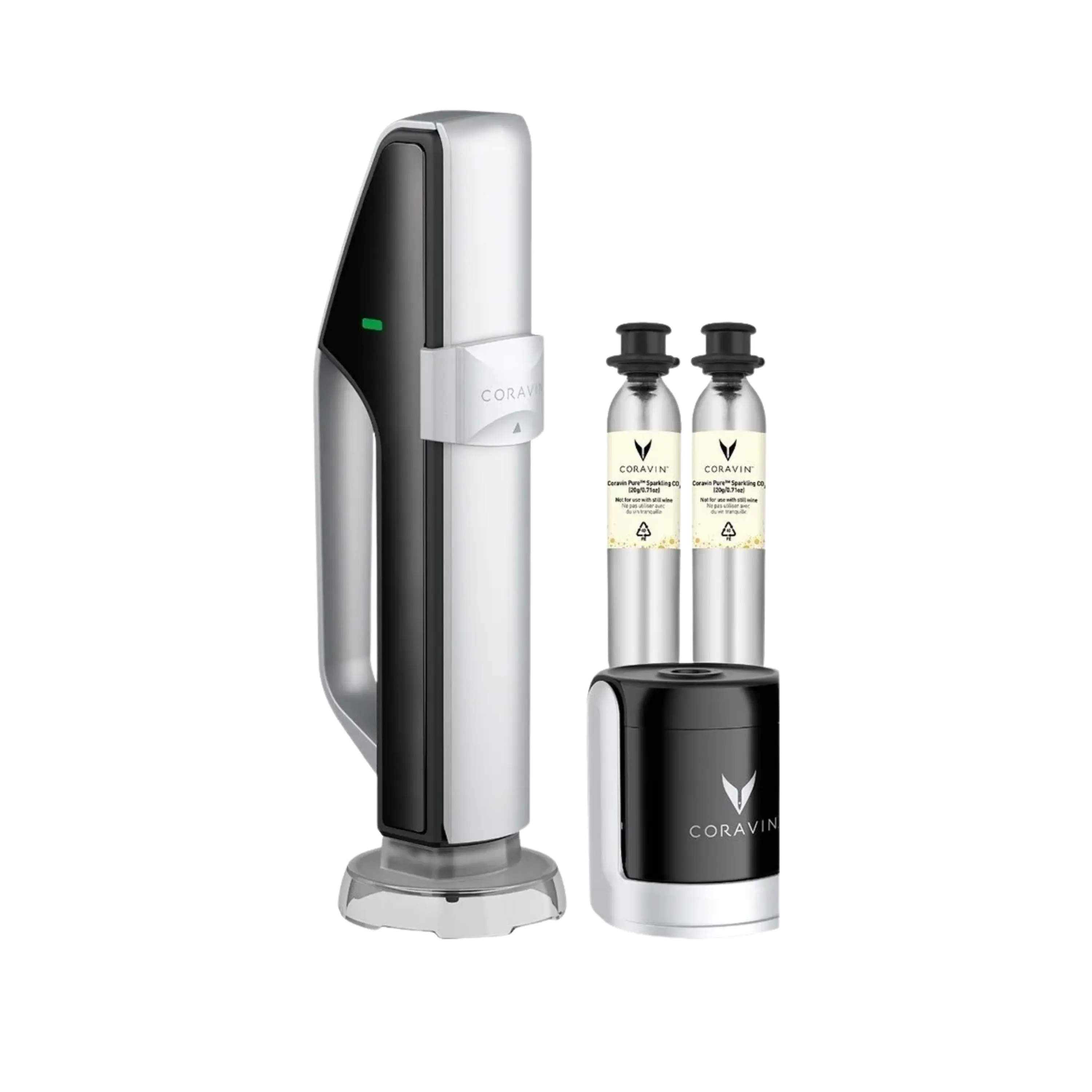 Coravin Vinpumper Sparkling Vinbevaringssystem i sort;sølv, 1