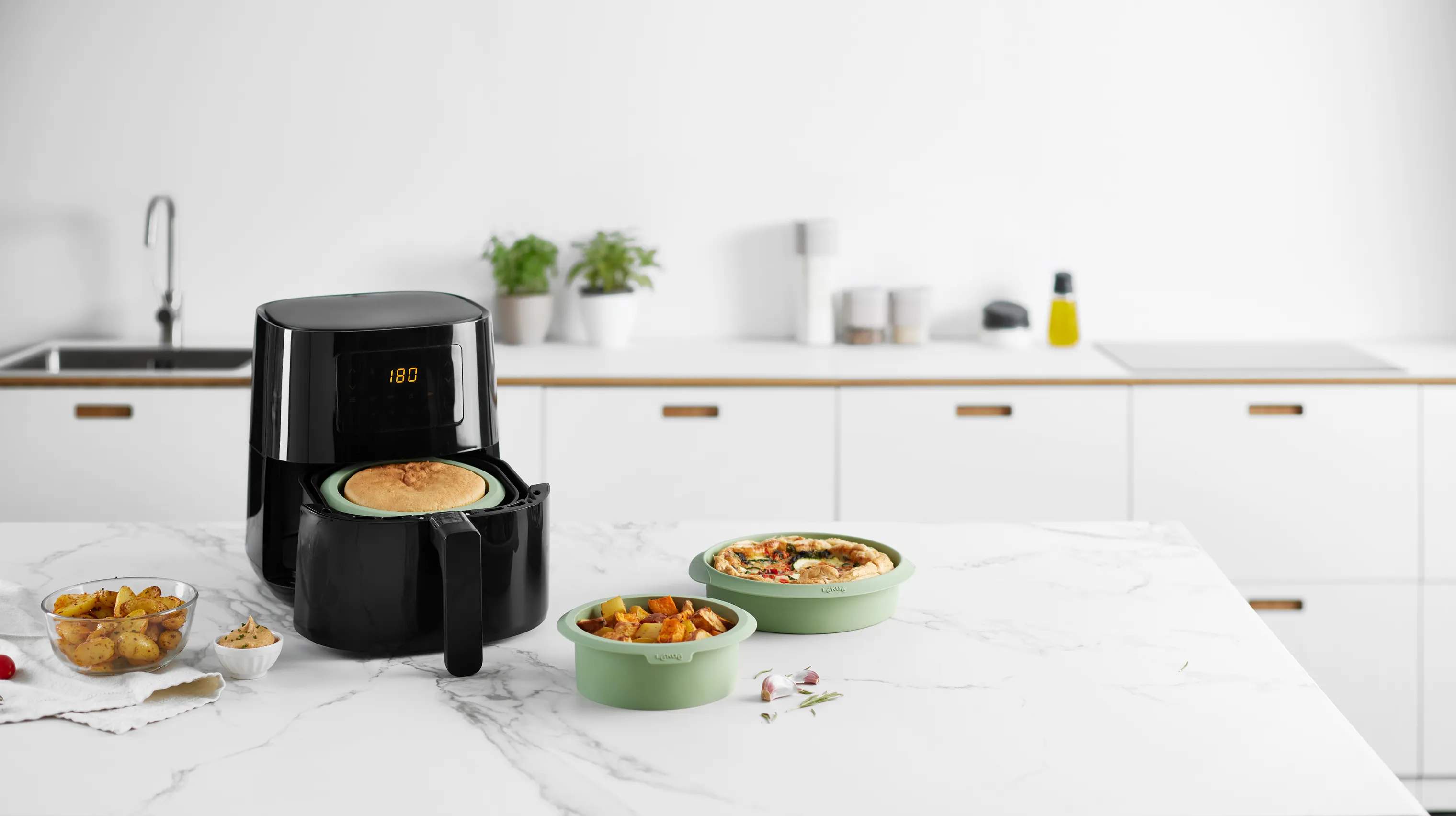 Lékué Tilbehør til airfryers Airfryer-form i 15 cm, 2