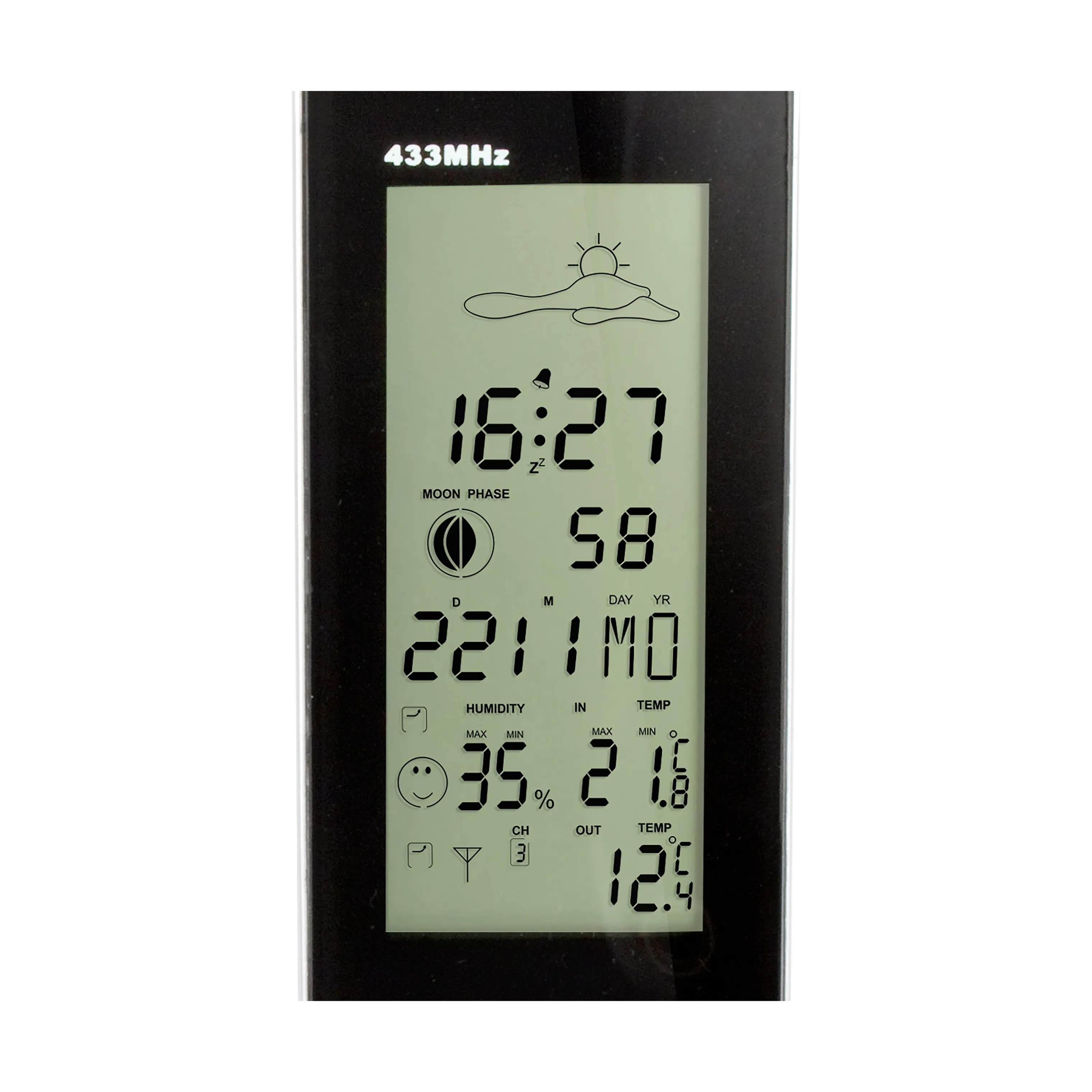 Alecto Home Vejrstationer Vejrstation WS-1150 i sort/grå, 4