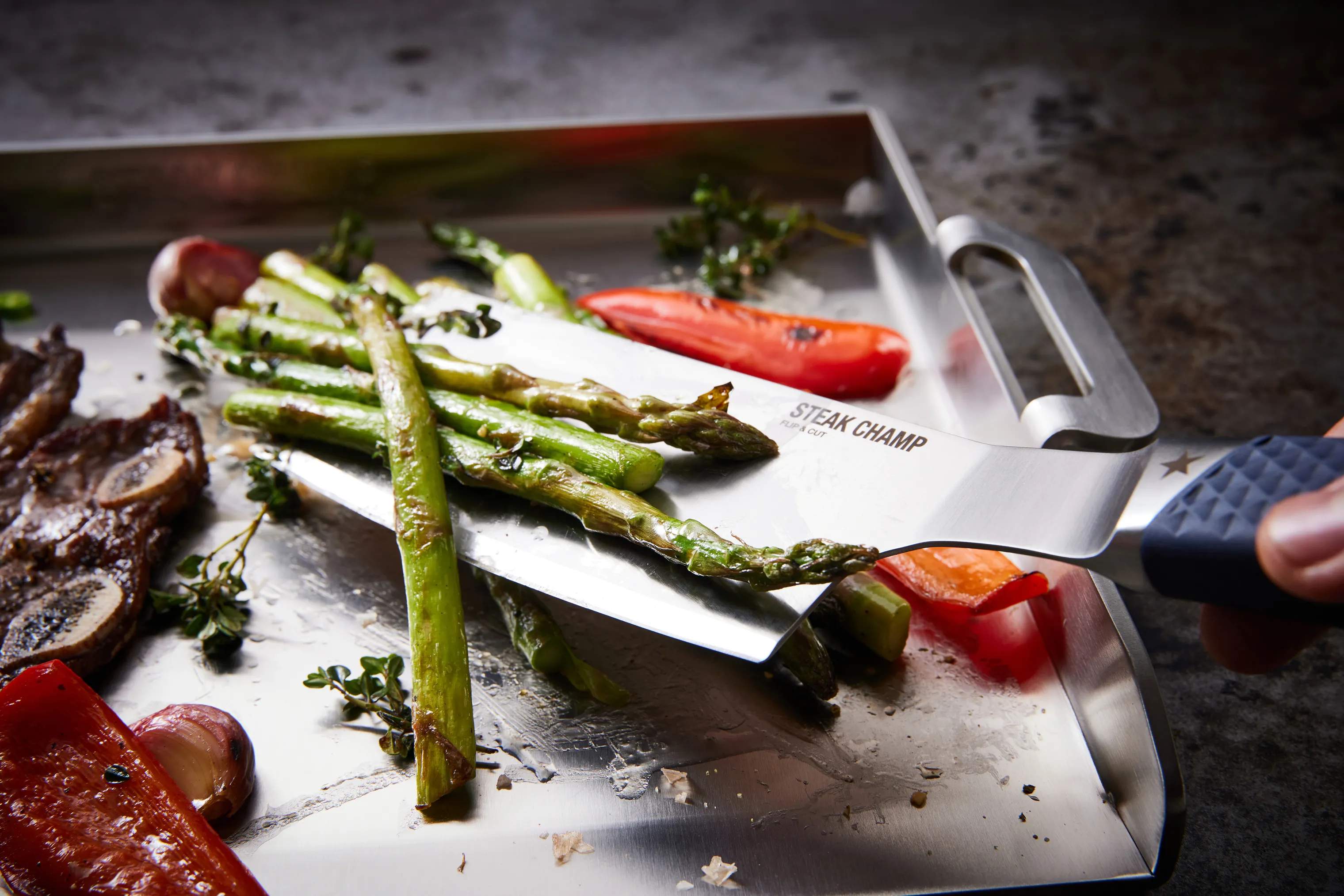 Steak Champ Øvrigt grilltilbehør Flip & Cut Spatel i Rustfrit stål, 5