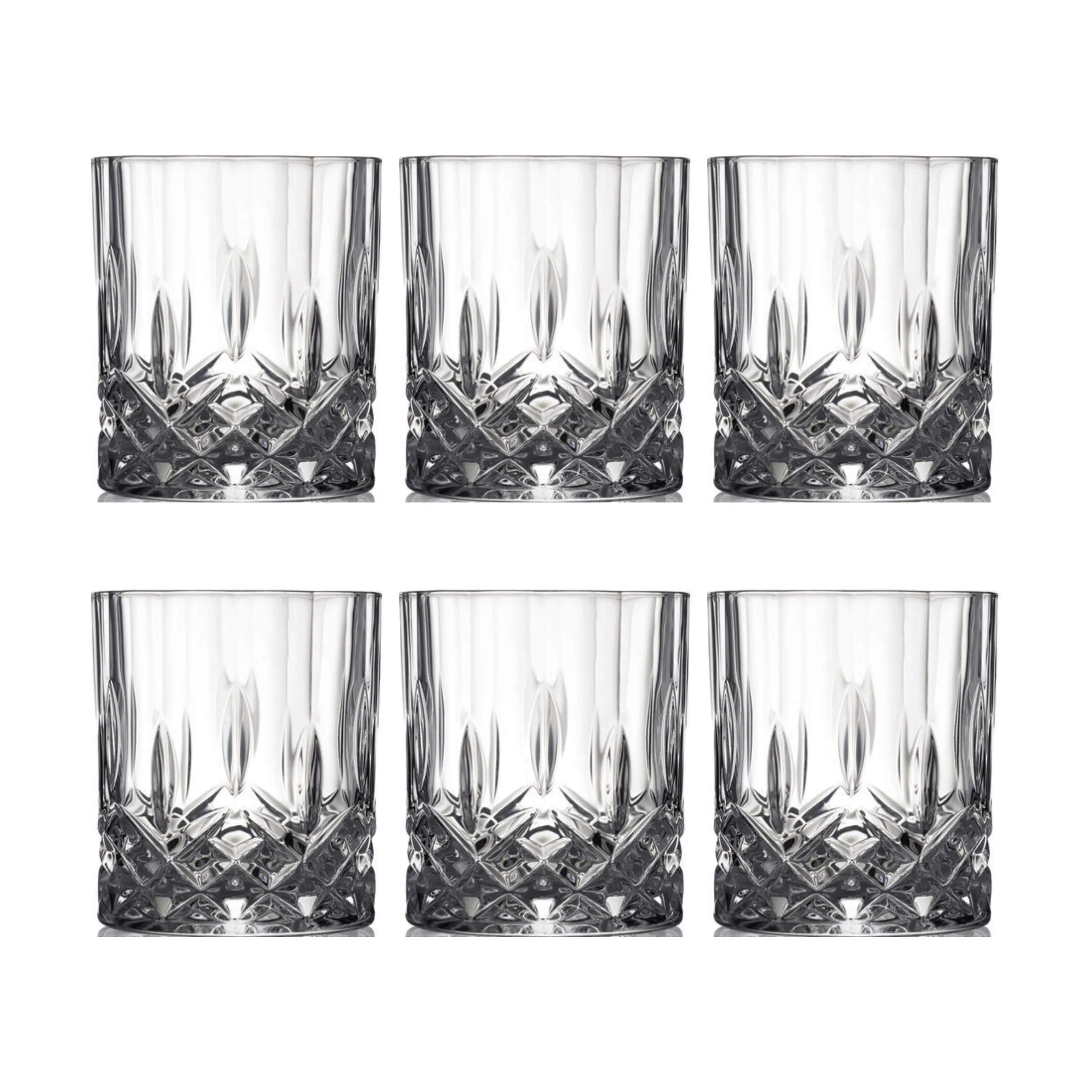 Whiskyglas - 6 stk., klar, large