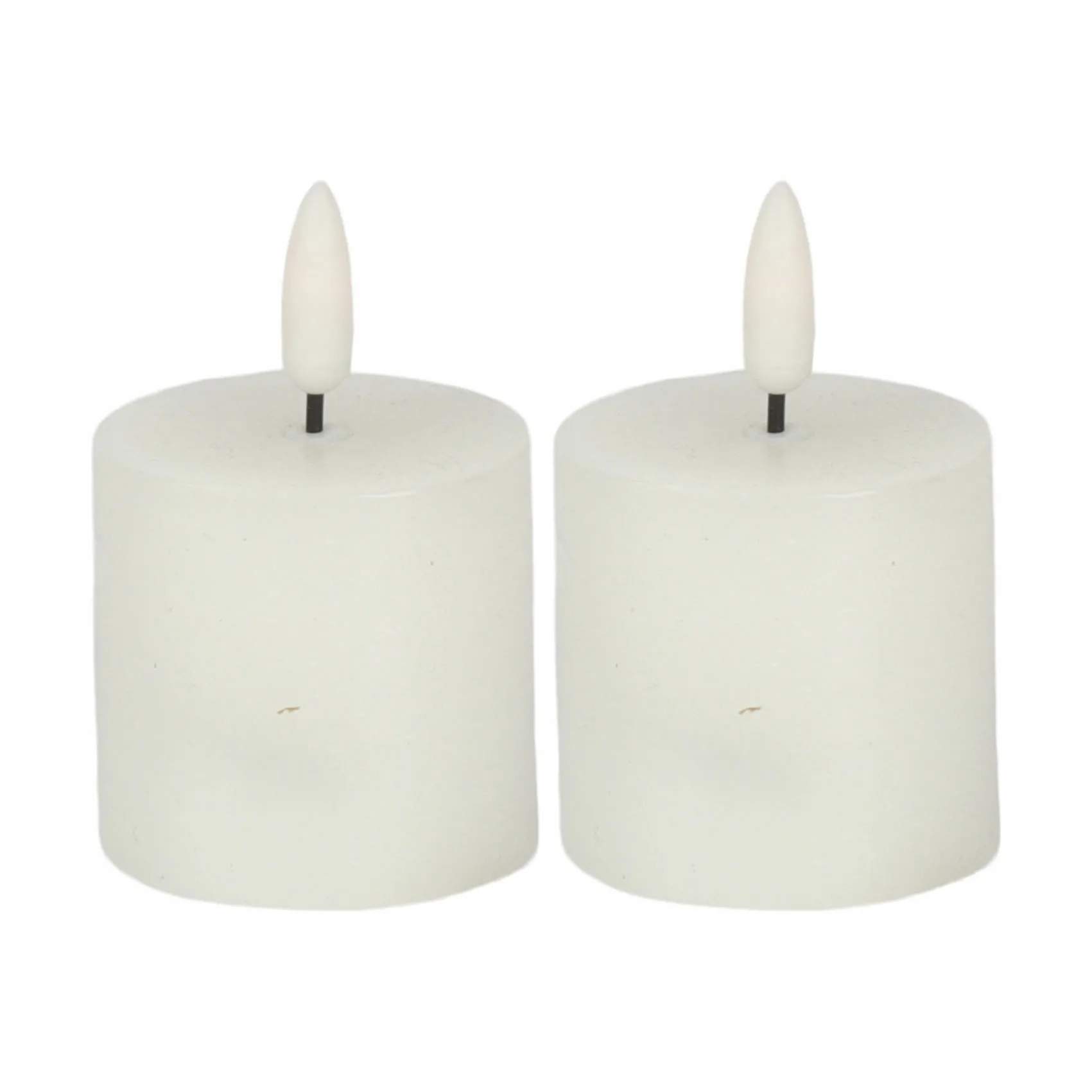 CASA Living LED-lys LED Fyrfadslys - 2 stk. i Hvid, 2 stk., 1