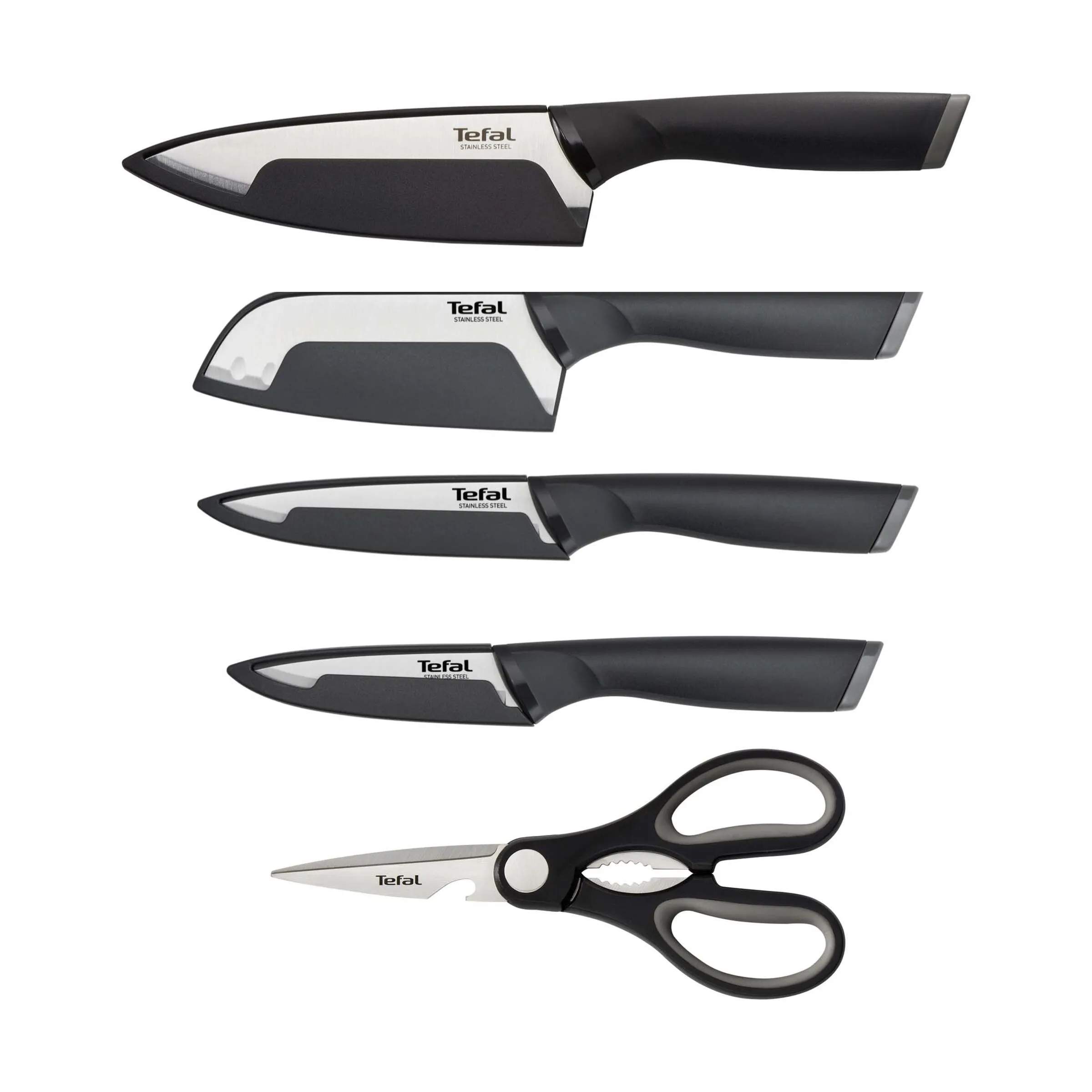 Tefal Knivsæt Comfort Knivsæt - 5 dele i sort, 1