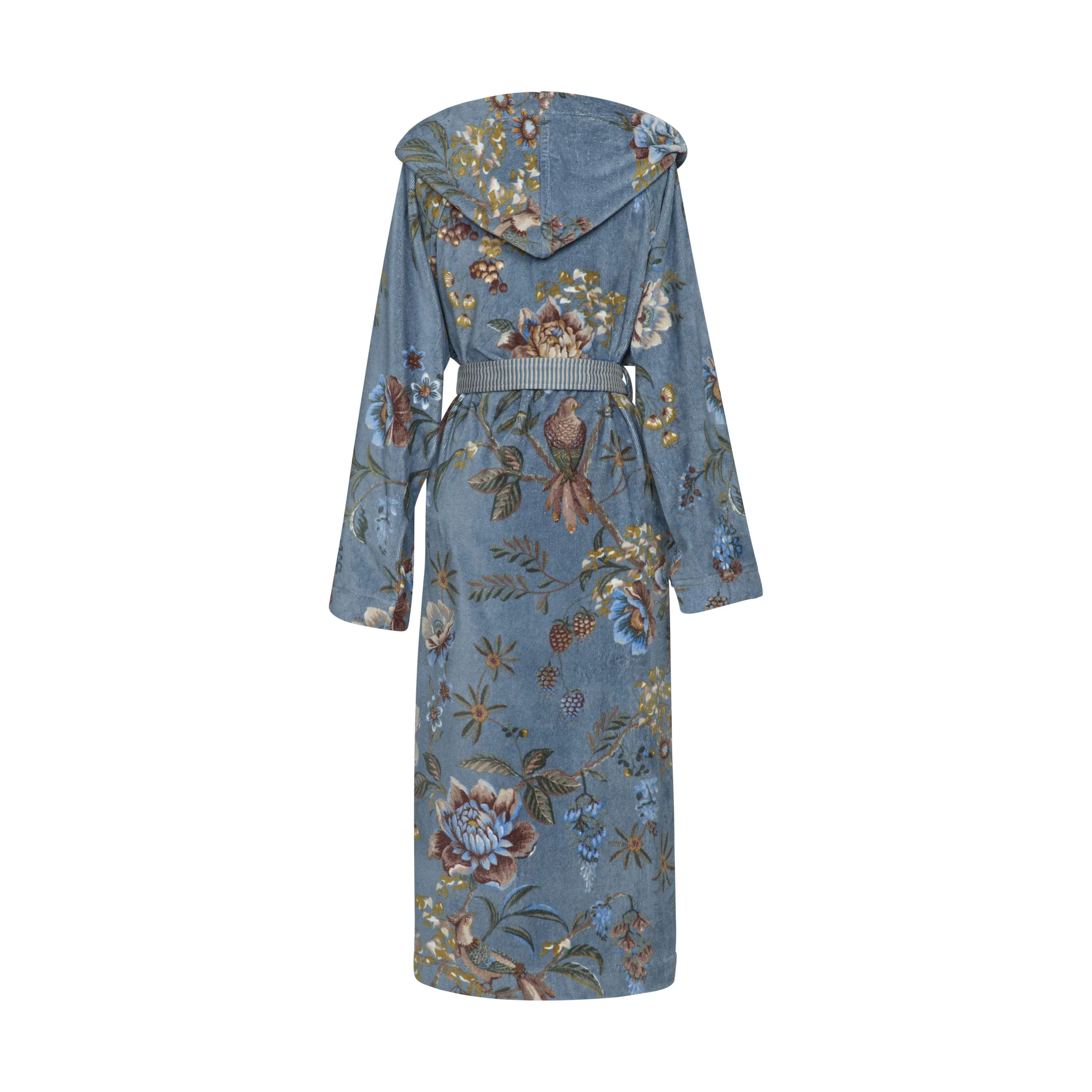 PIP Studio Morgenkåber Soft Zellige Secret Garden Badekåbe i Blue , M, 4