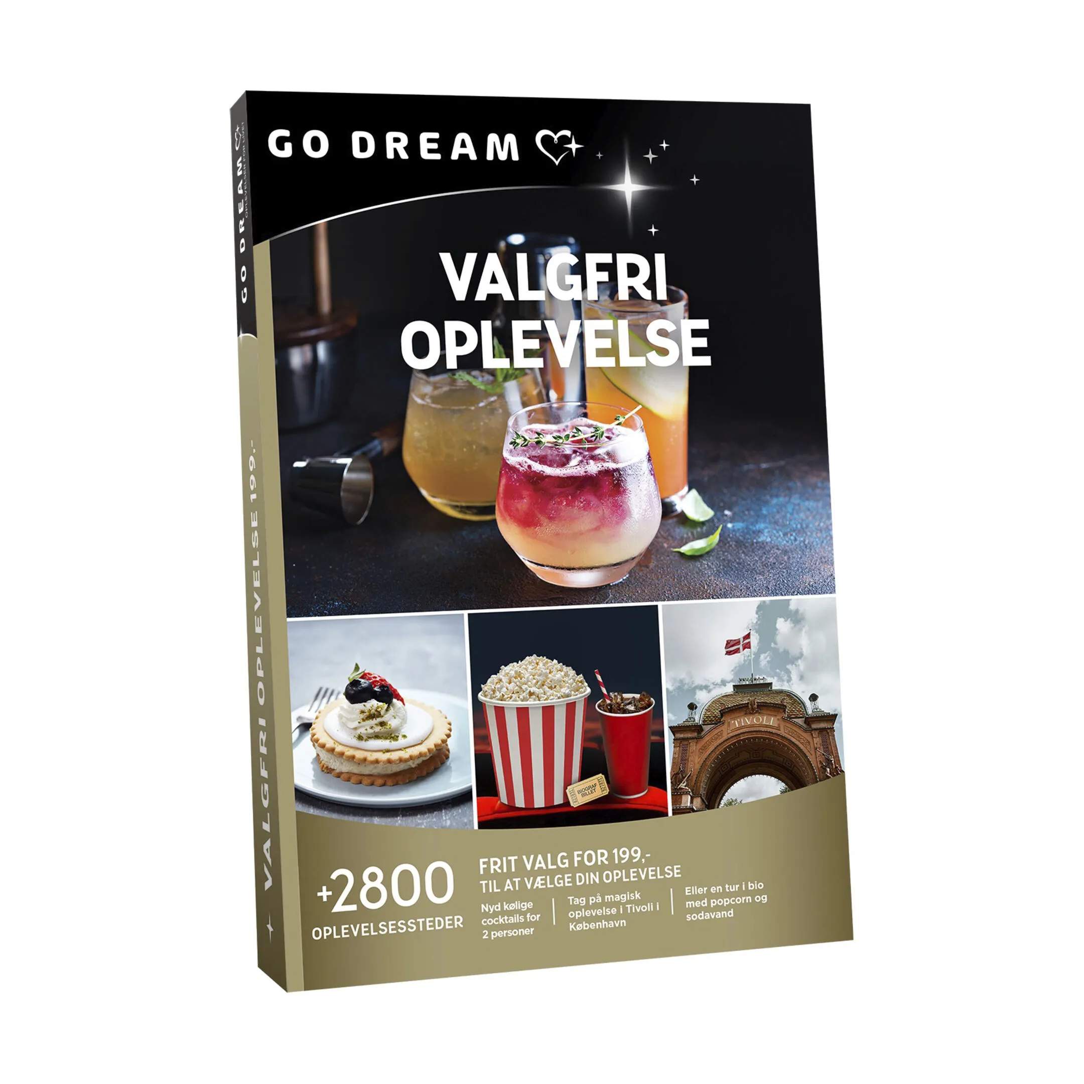 GO DREAM Oplevelsesgavekort Gavekort - Valgfri oplevelse i Værdi: 199, 2