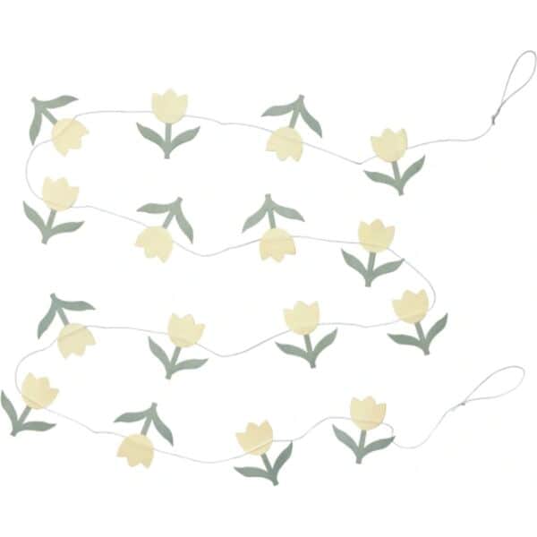 Broste Copenhagen Påskeæg og ophæng Tulip Guirlande i Gul, 1