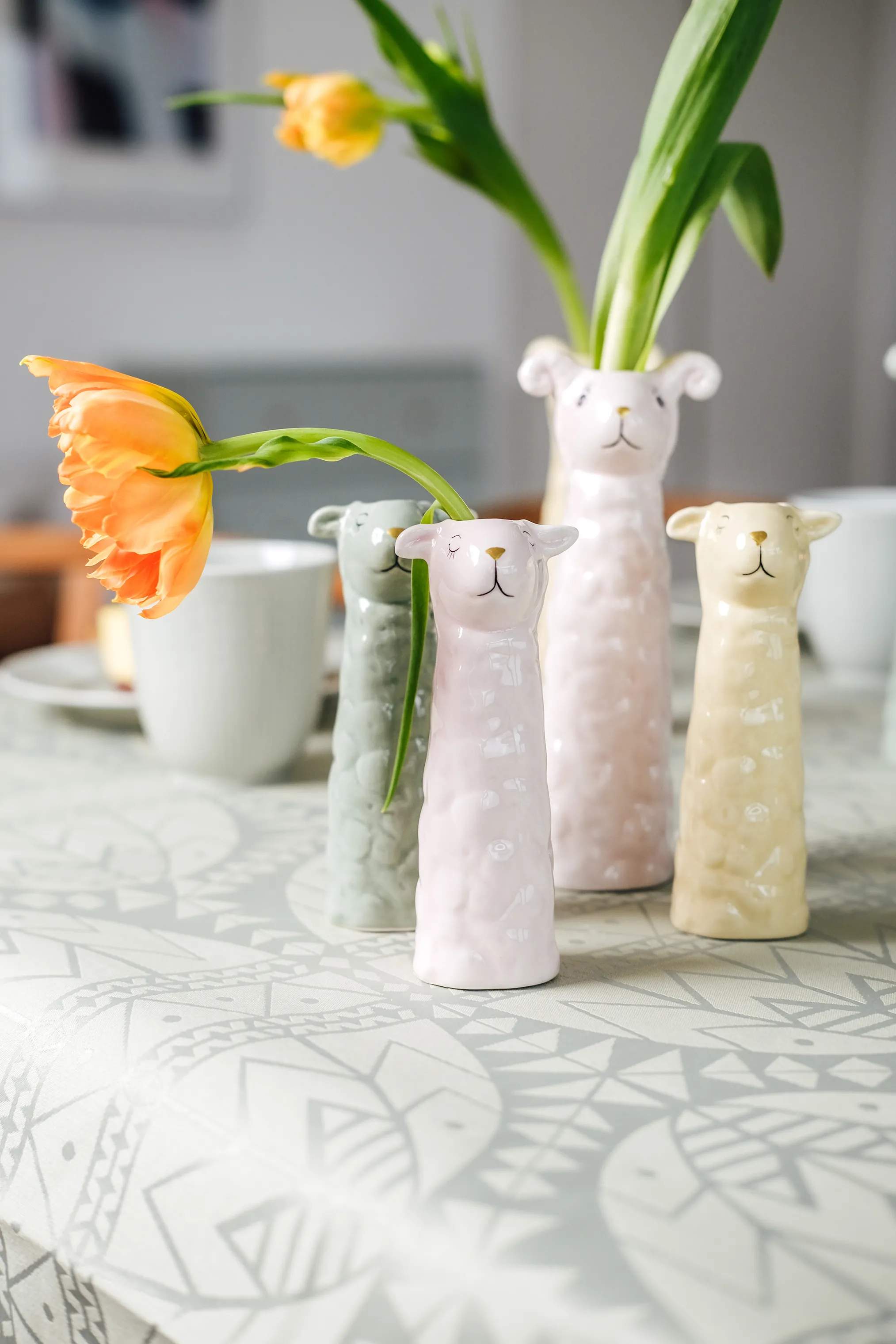 Speedtsberg Vaser Vase - Får i Gul, 18 cm, 2