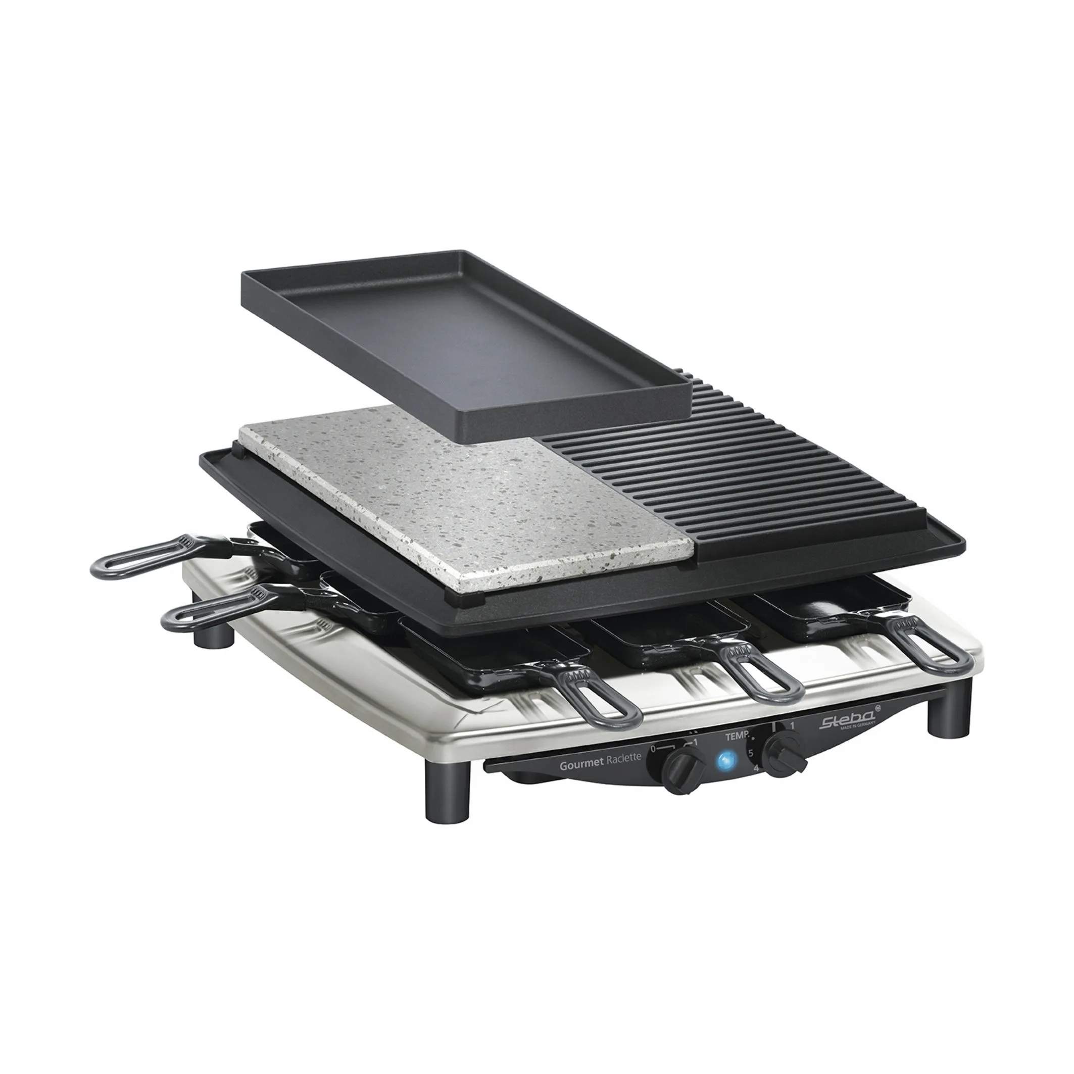 Steba Racletter Raclette PlusDeluxe i Sort, 2