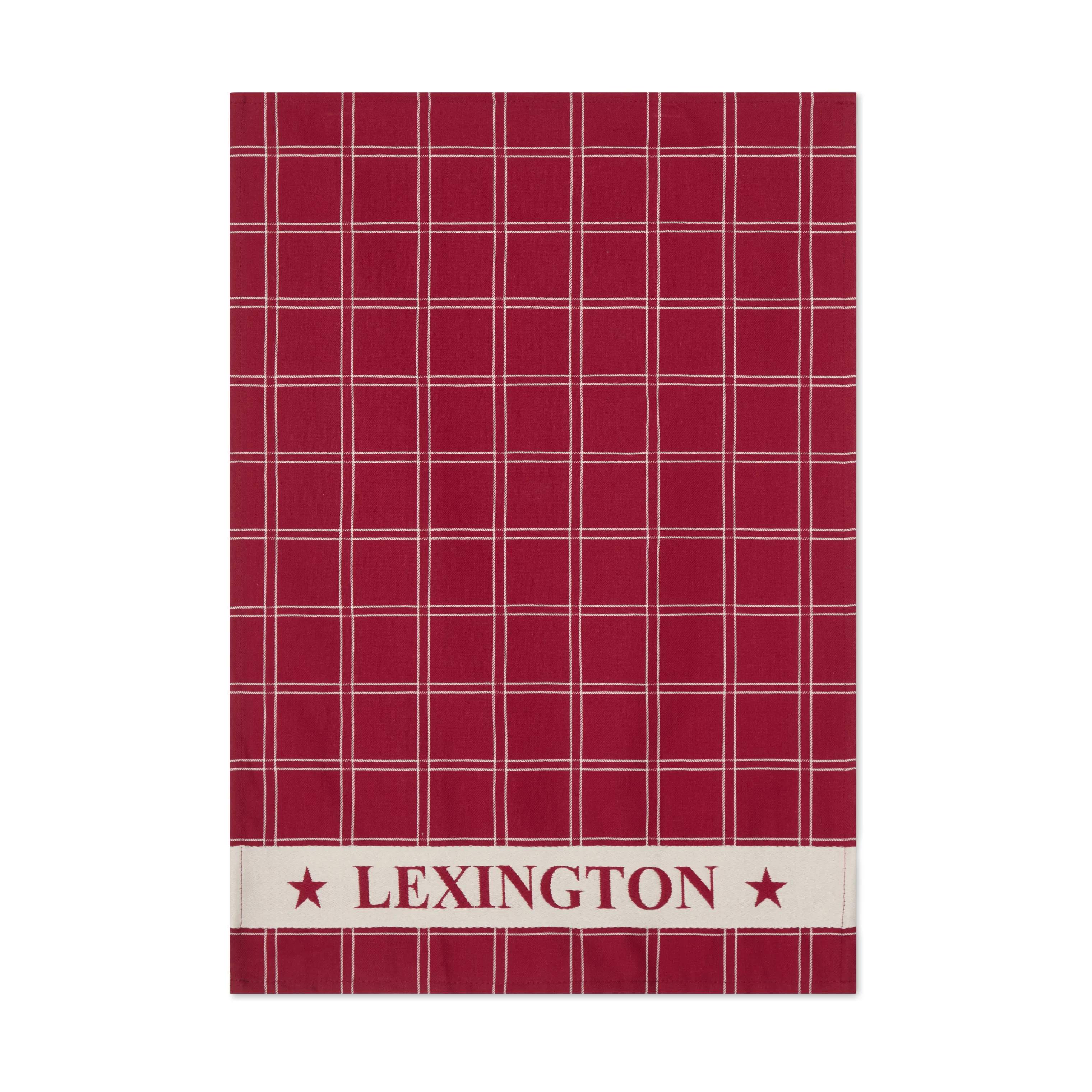 Lexington Viskestykker Viskestykke - 2 stk. i Rød/hvid, 6