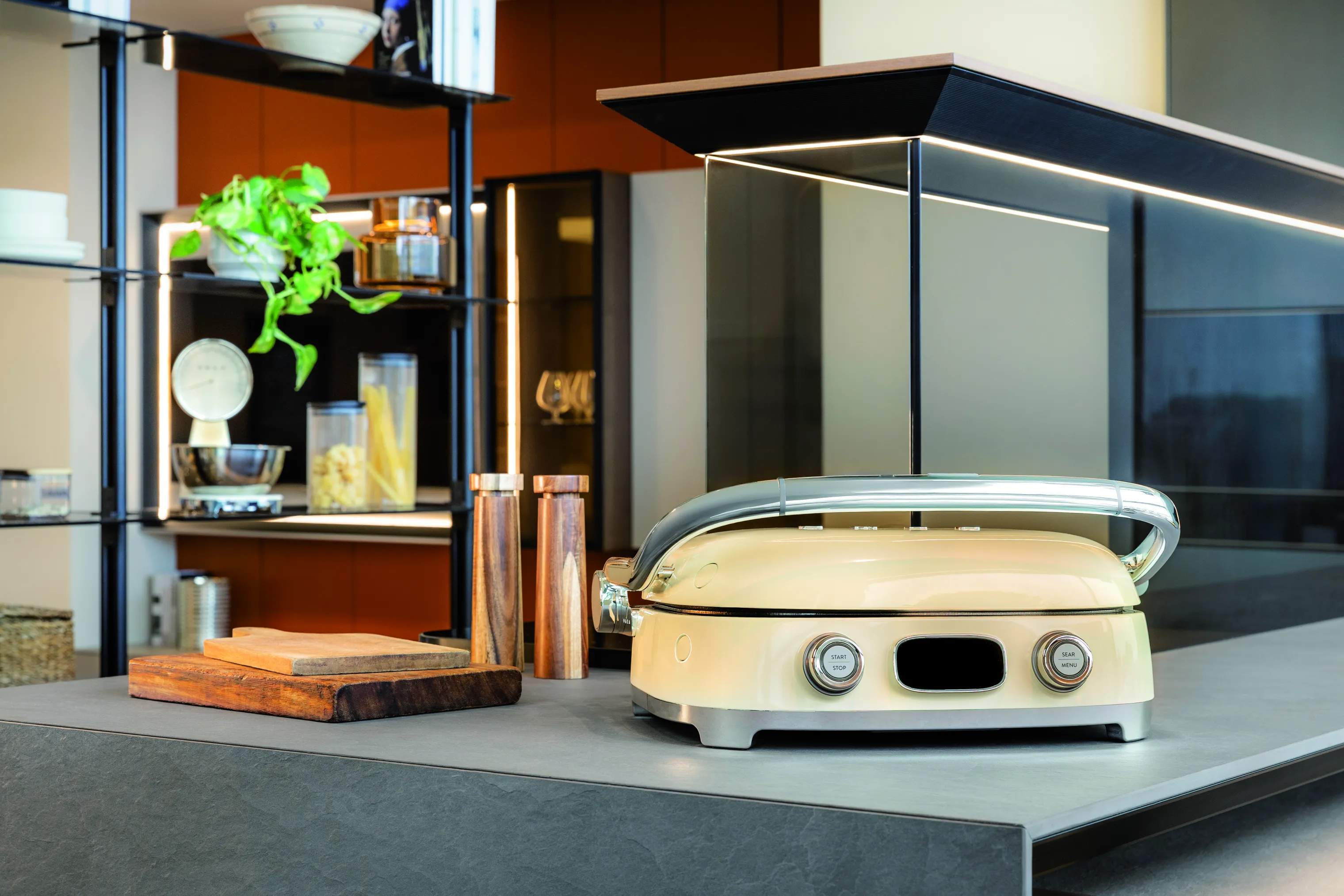Smeg Toastere 50's style Multigrill i creme, 3