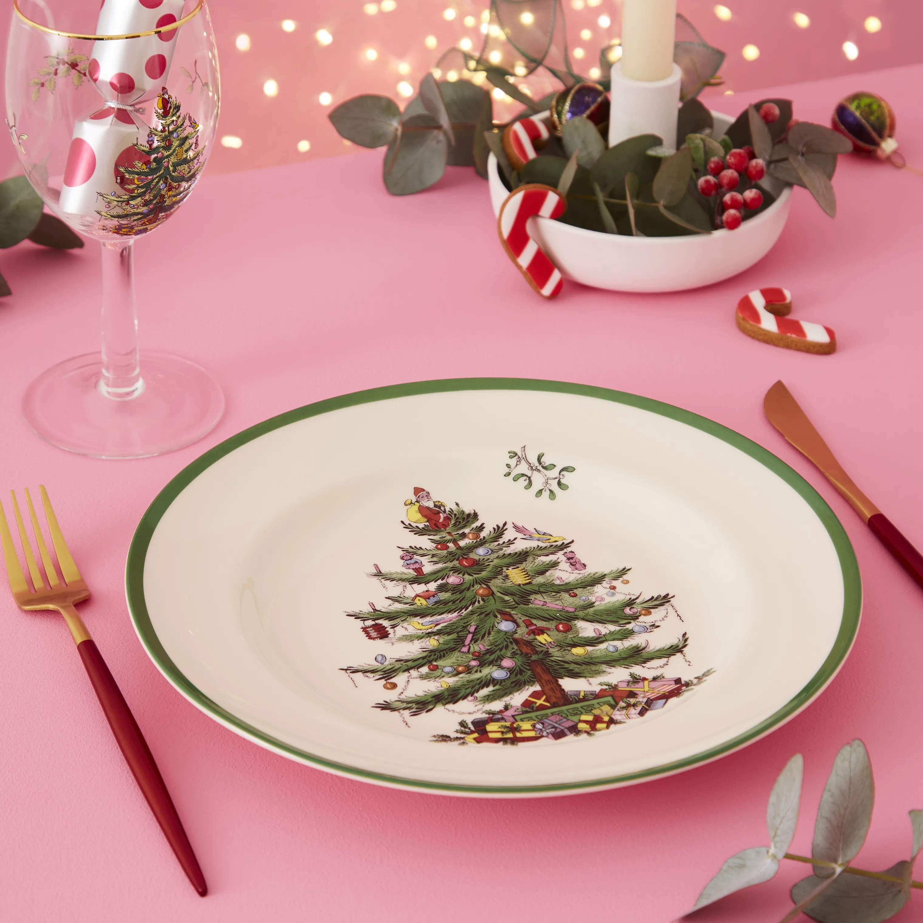 Spode Middagstallerkener Christmas Tree Middagstallerken i 27,5 cm, 3