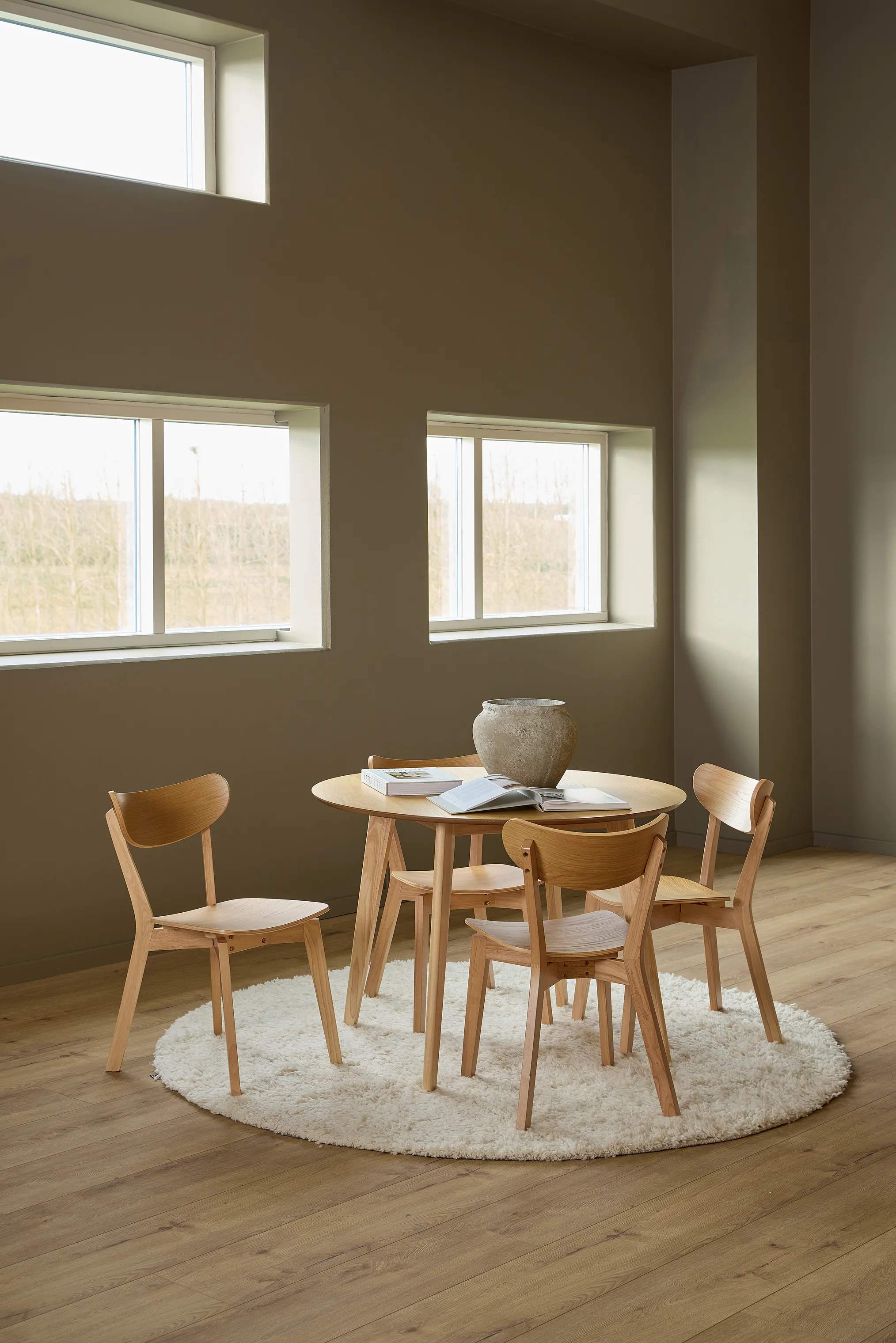 CASA Living Spiseborde Roxby Spisebordssæt - 5 dele i Natur, 3