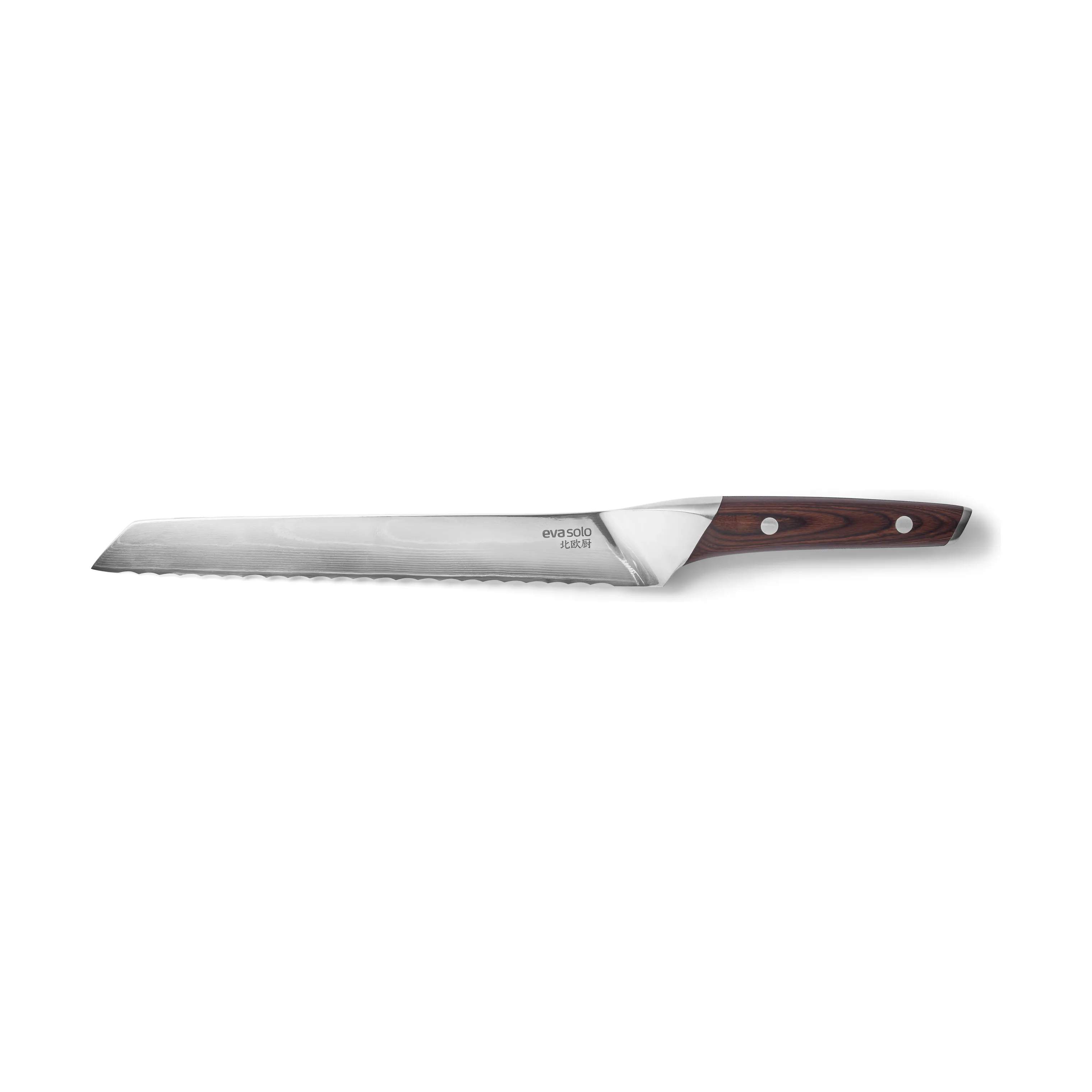 Brødkniv, pakka wood, large