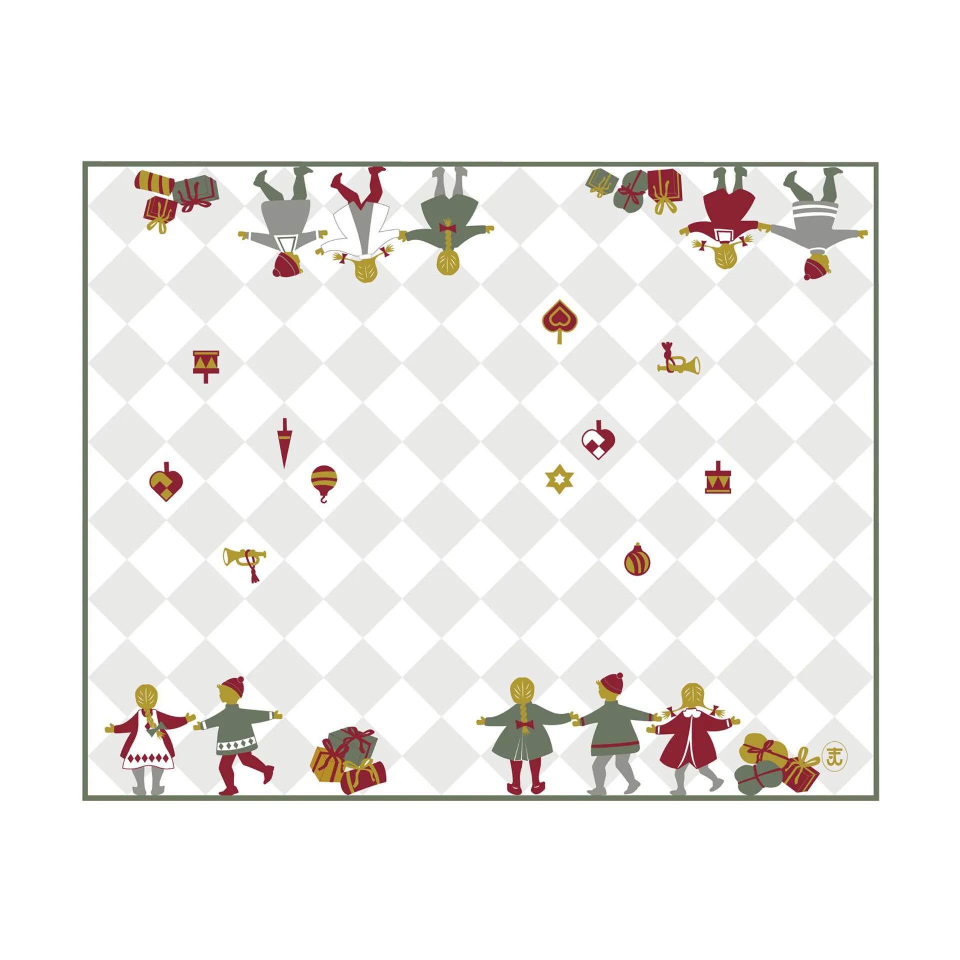 Jette Frölich Design Bordskånere Dancing Children Dansende Børn Bordskåner - 2 stk. i Hvid, 1