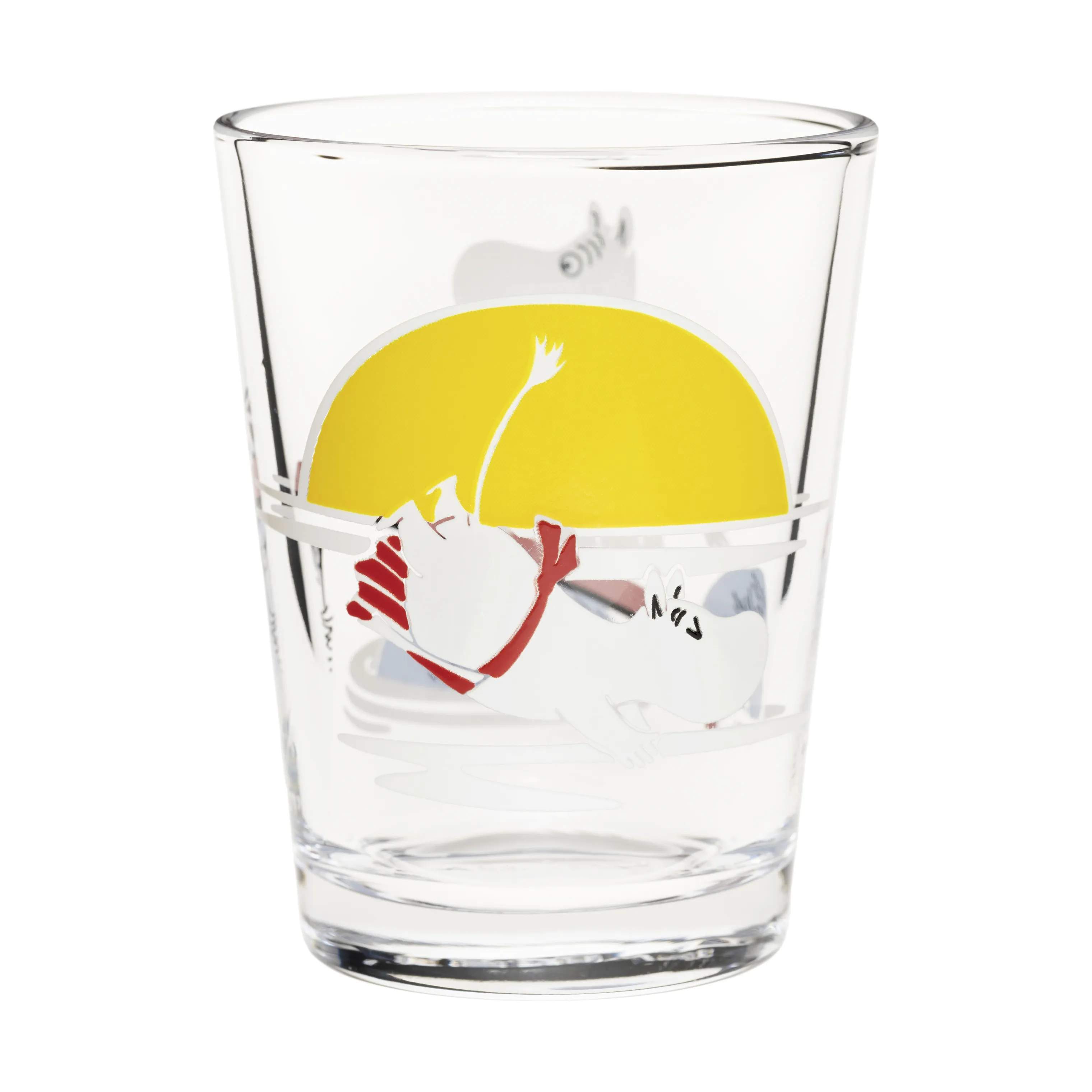 Moomin x Iittala Drikkeglas - Aftensvøm, gul, large