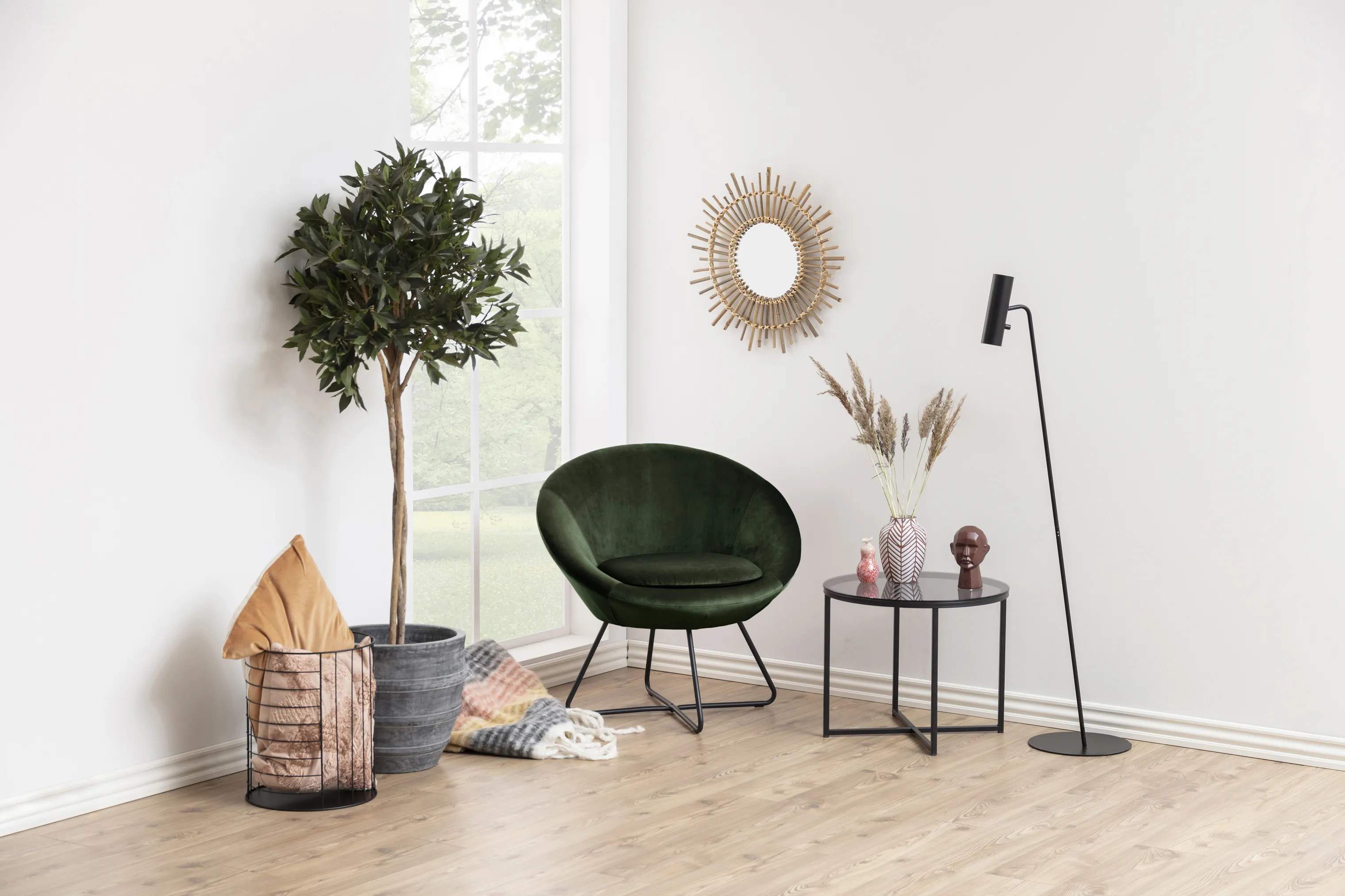 CASA Living Lænestole Center Loungestol i Skovgrøn, 2