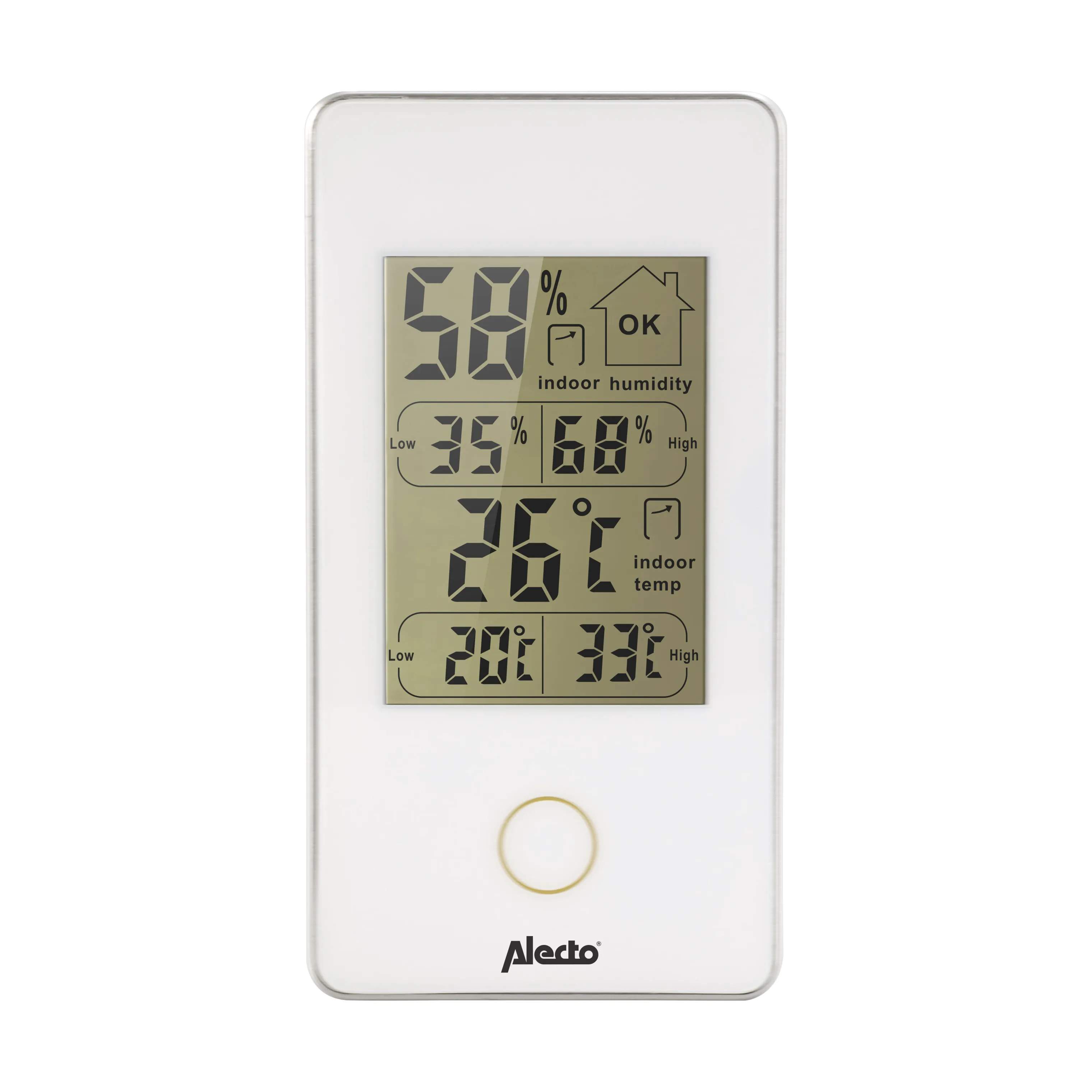 Alecto Home Termometre Termometer WS-75 i hvid, 1