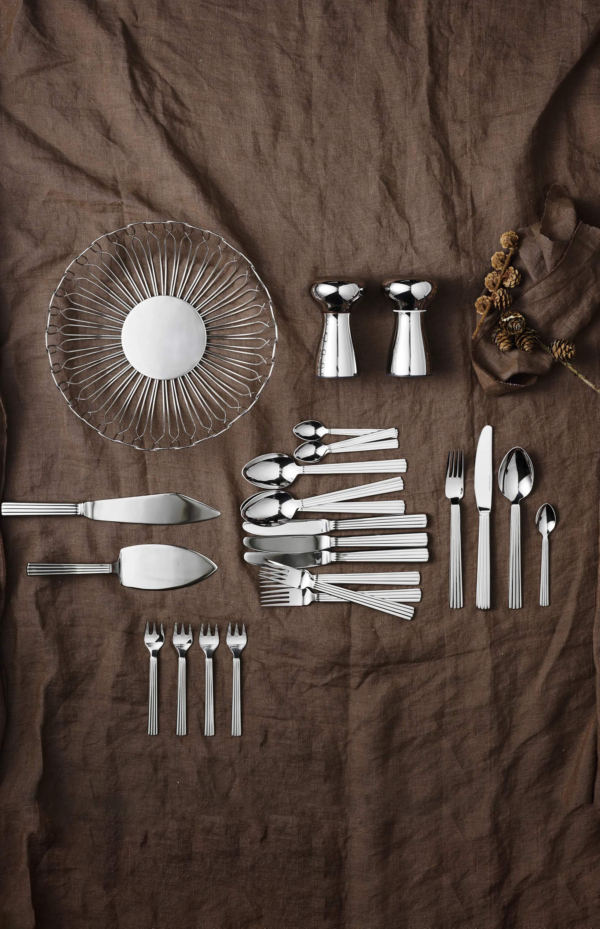 Georg Jensen Kagegafler Bernadotte Kagegaffel - 4 stk. i Blank/Stål, 3