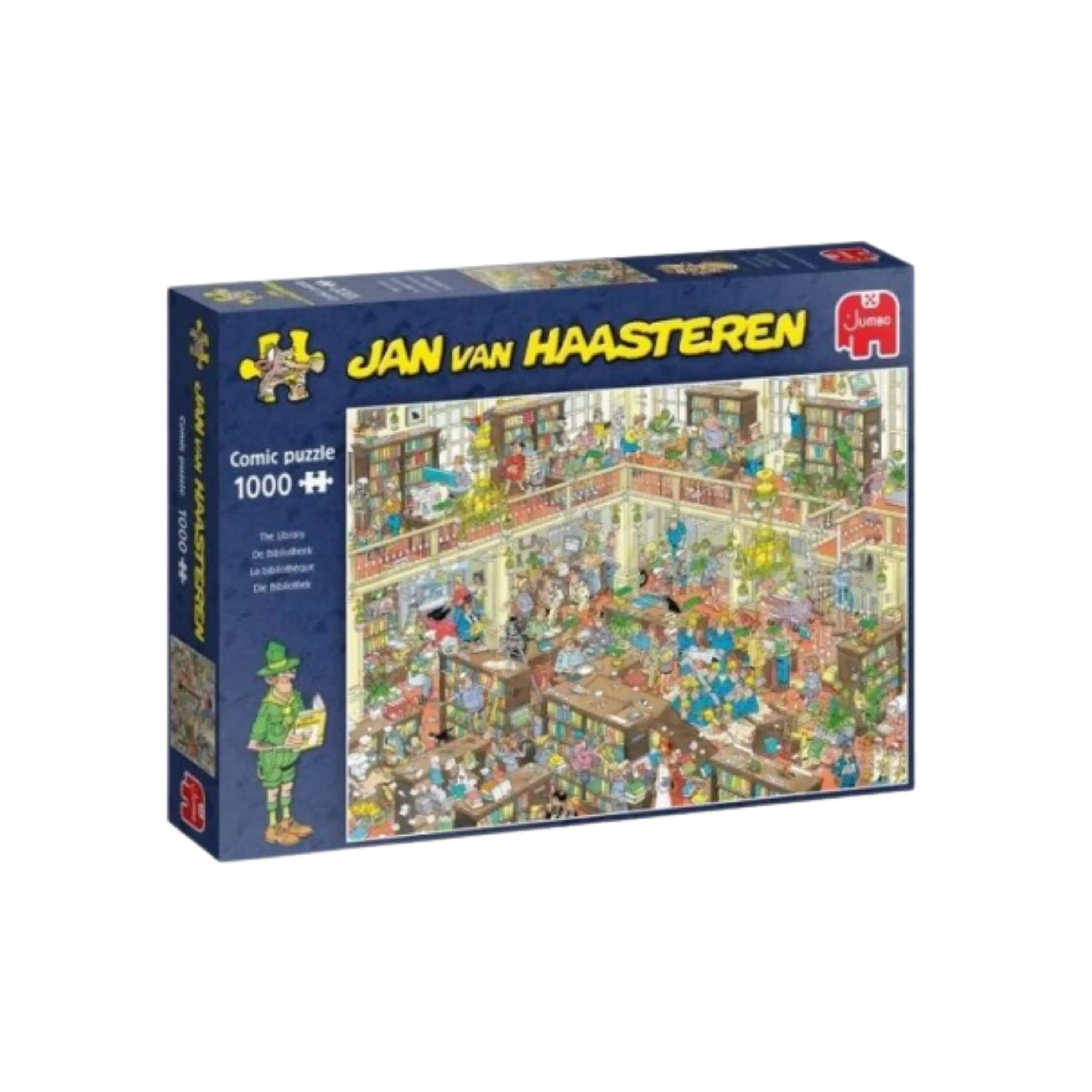 Spilbræt Puslespil Jan Van Haasteren Puzzle Jan van Haasteren Puslespil - The Library i The Library, 1