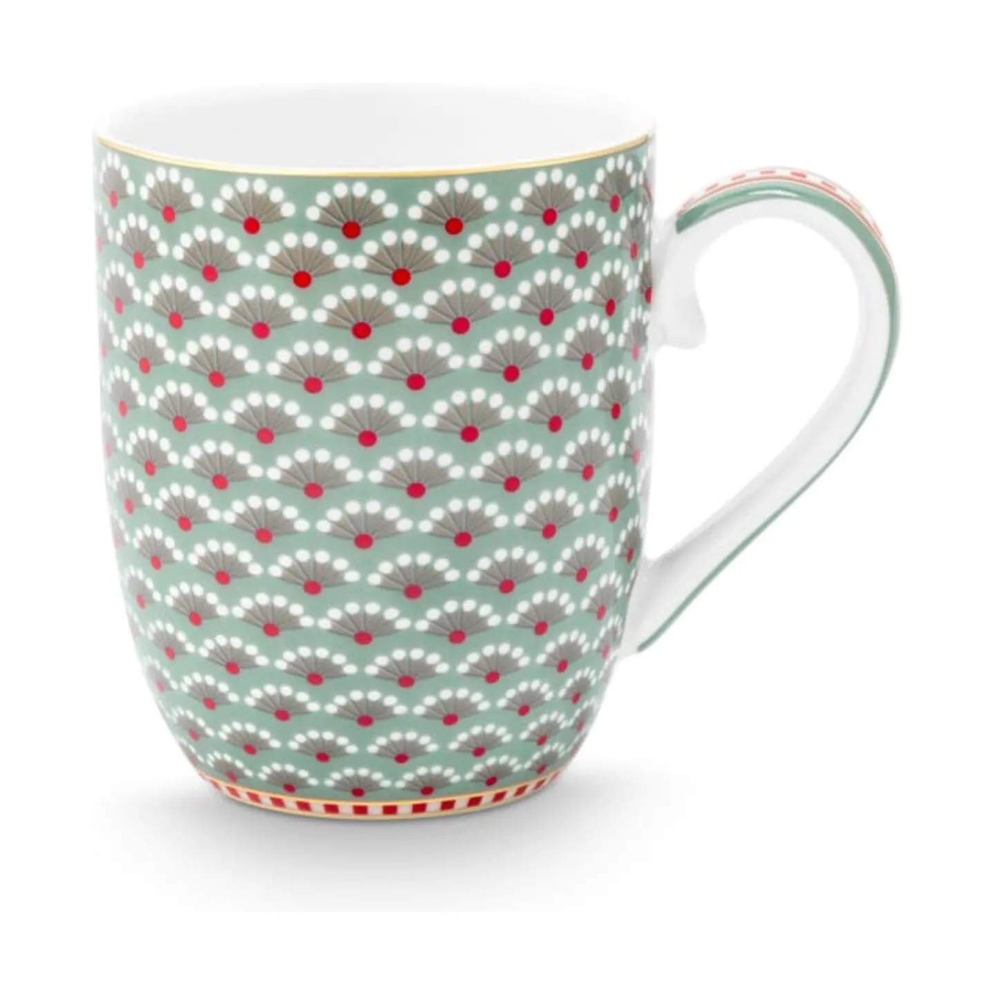 PIP Studio Krus og kopper med hank Blooming Tales Krus i Blue, 20 cl, 1