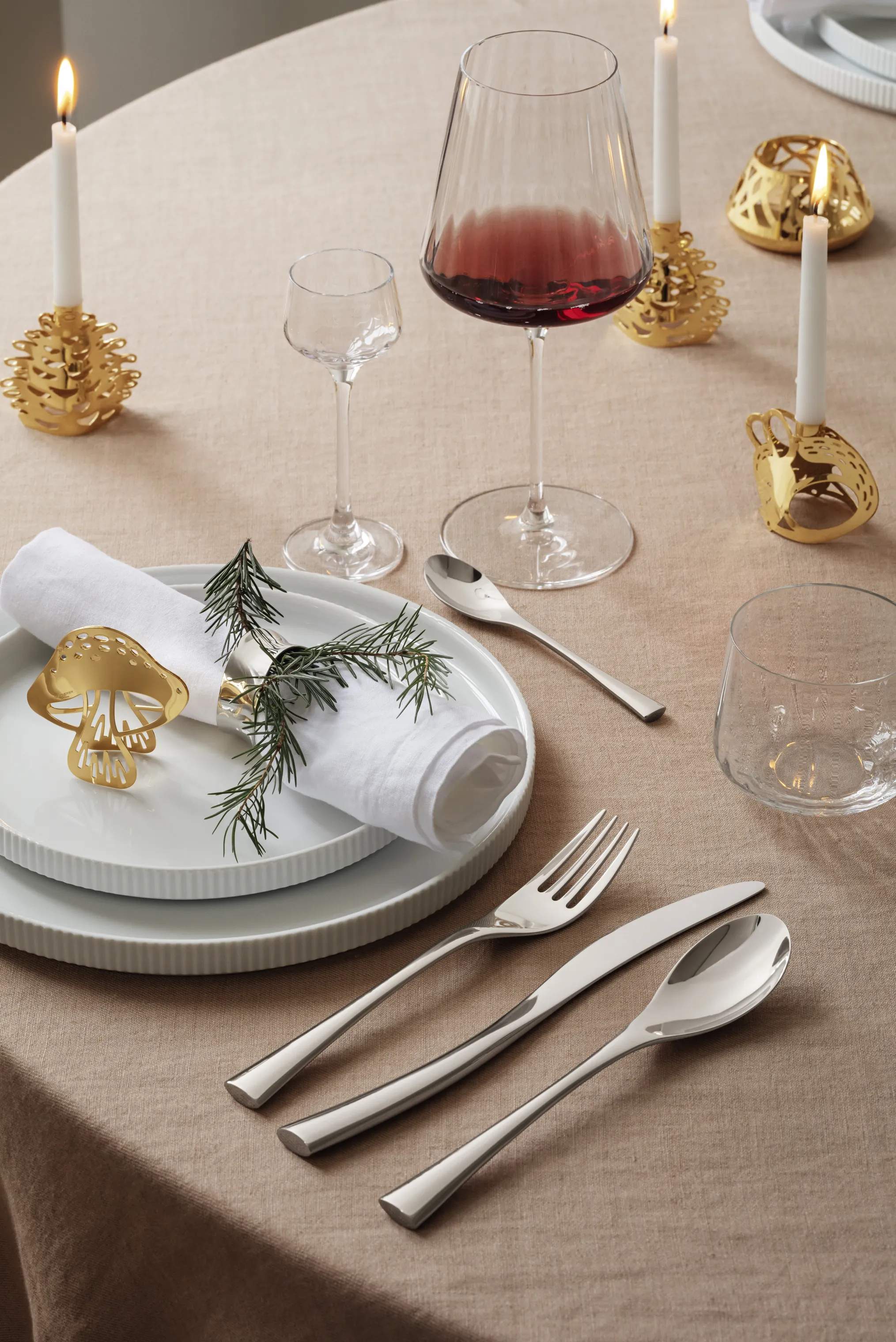 Georg Jensen Servietringe og -holdere Cobra Servietring - 2 stk. i Sølvfarvet, 2
