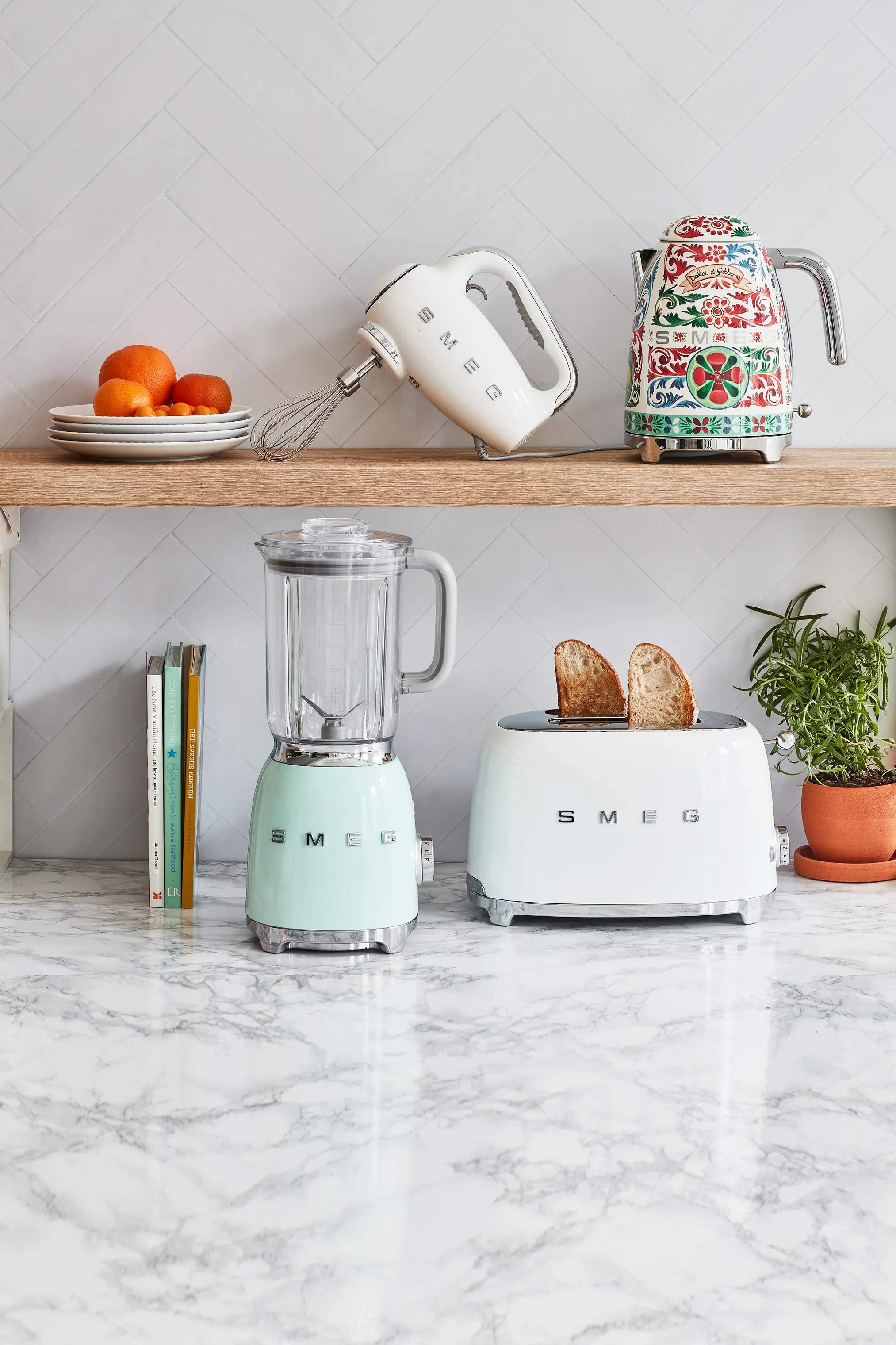 Smeg Brødristere 50's Style Brødrister i Hvid, 2