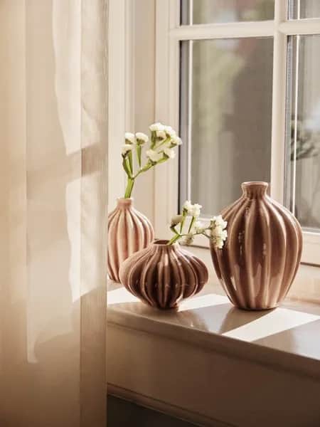 Broste Copenhagen Vaser Amalie Vase - 3 stk. i Rosa, 2