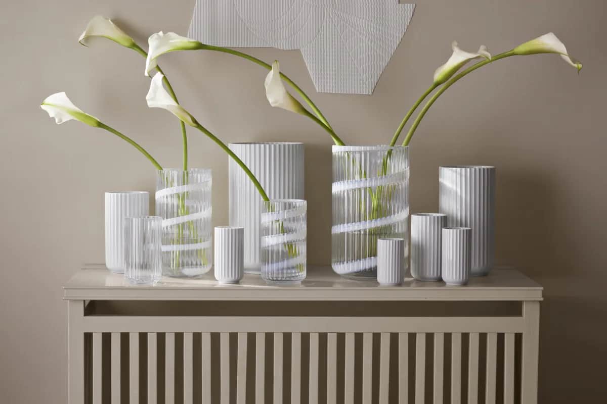 Lyngby Porcelæn Vaser Lyngby Vase Swirl i 15,5 cm, 3