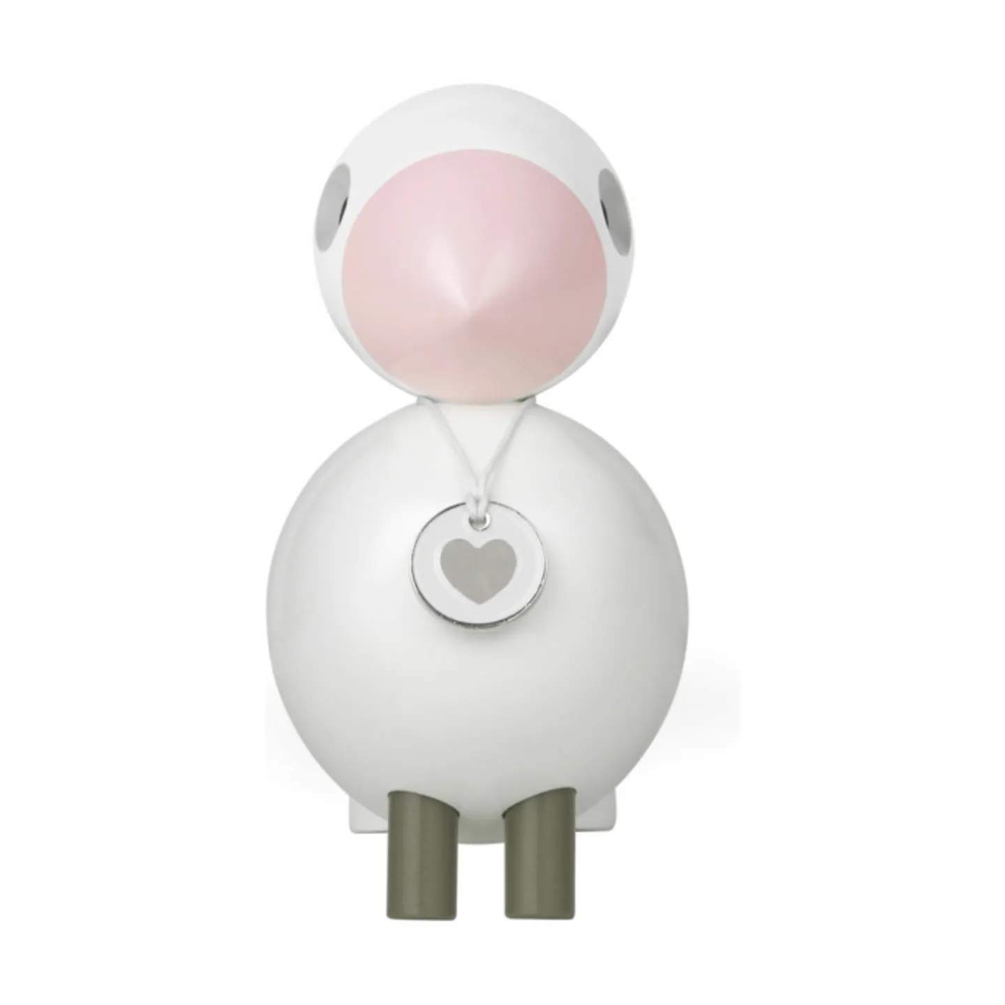 Kay Bojesen Dyrefigurer Birds Sangfugl Love i Hvid/Rosa, 4