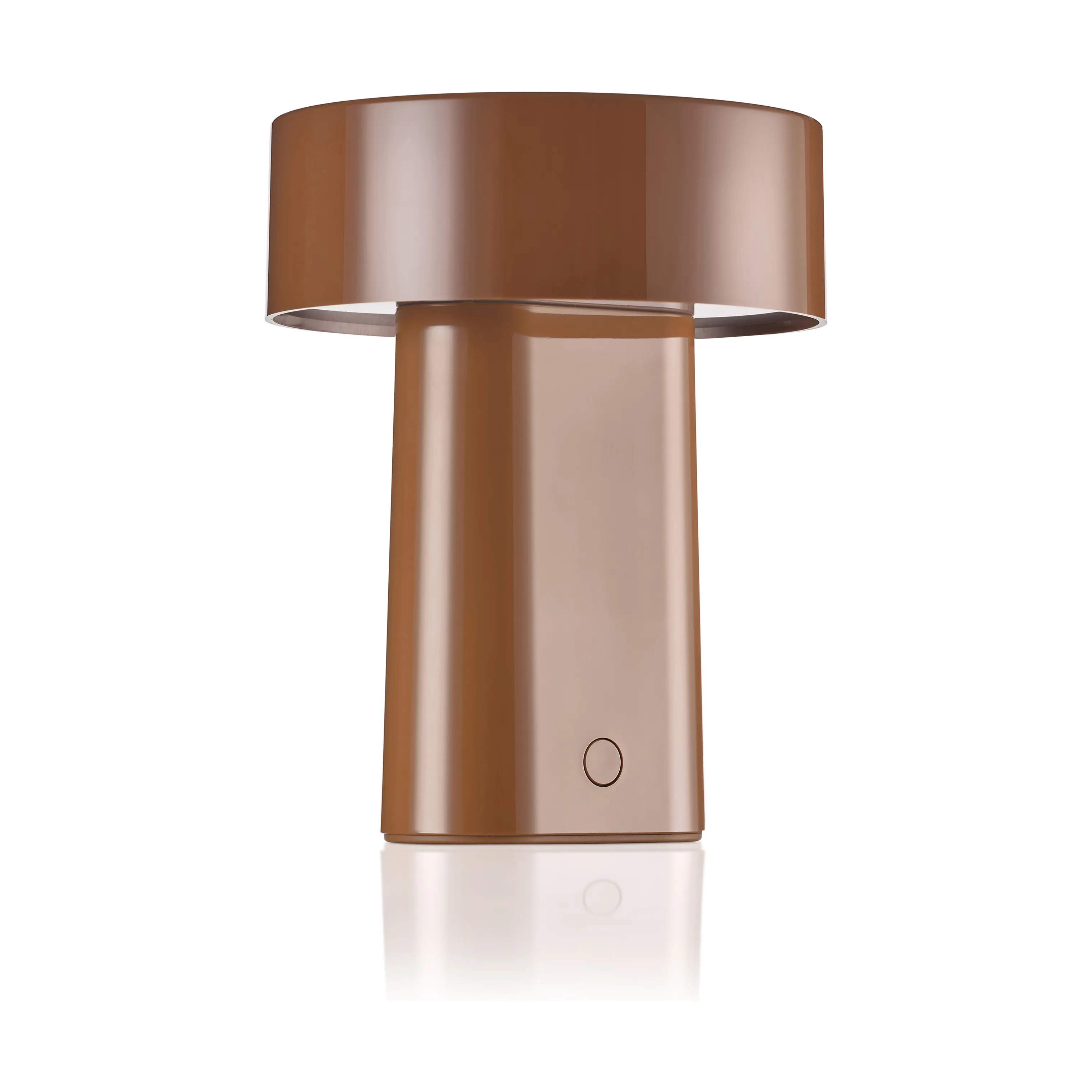 Oblong LED Lampe, brun, large