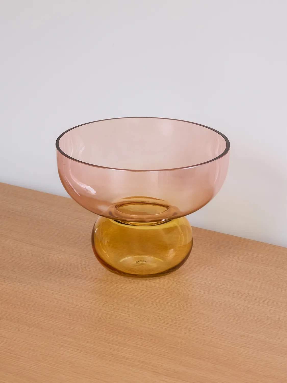 Hübsch Vaser Show Vase i Lyserød/Ravfarve, 3