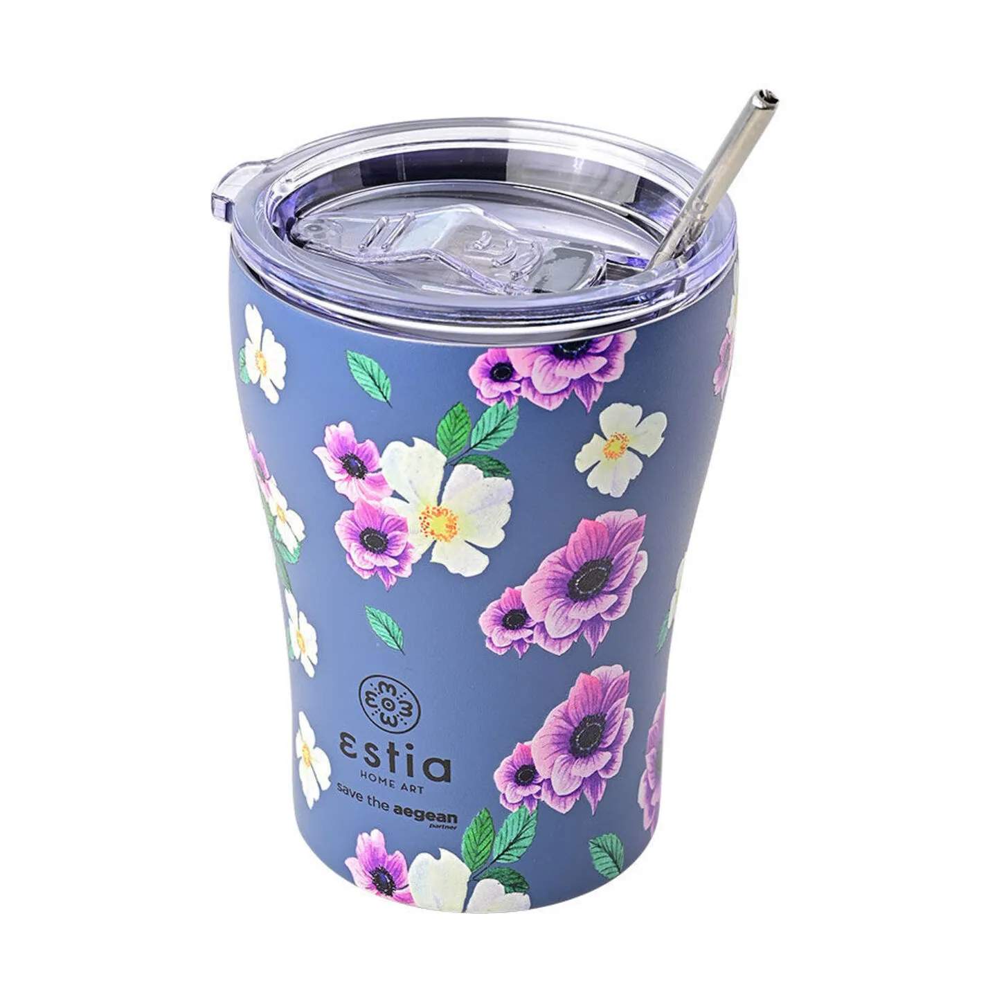Estia Home To go kopper Save The Aegean Termokop i Garden blue, 1