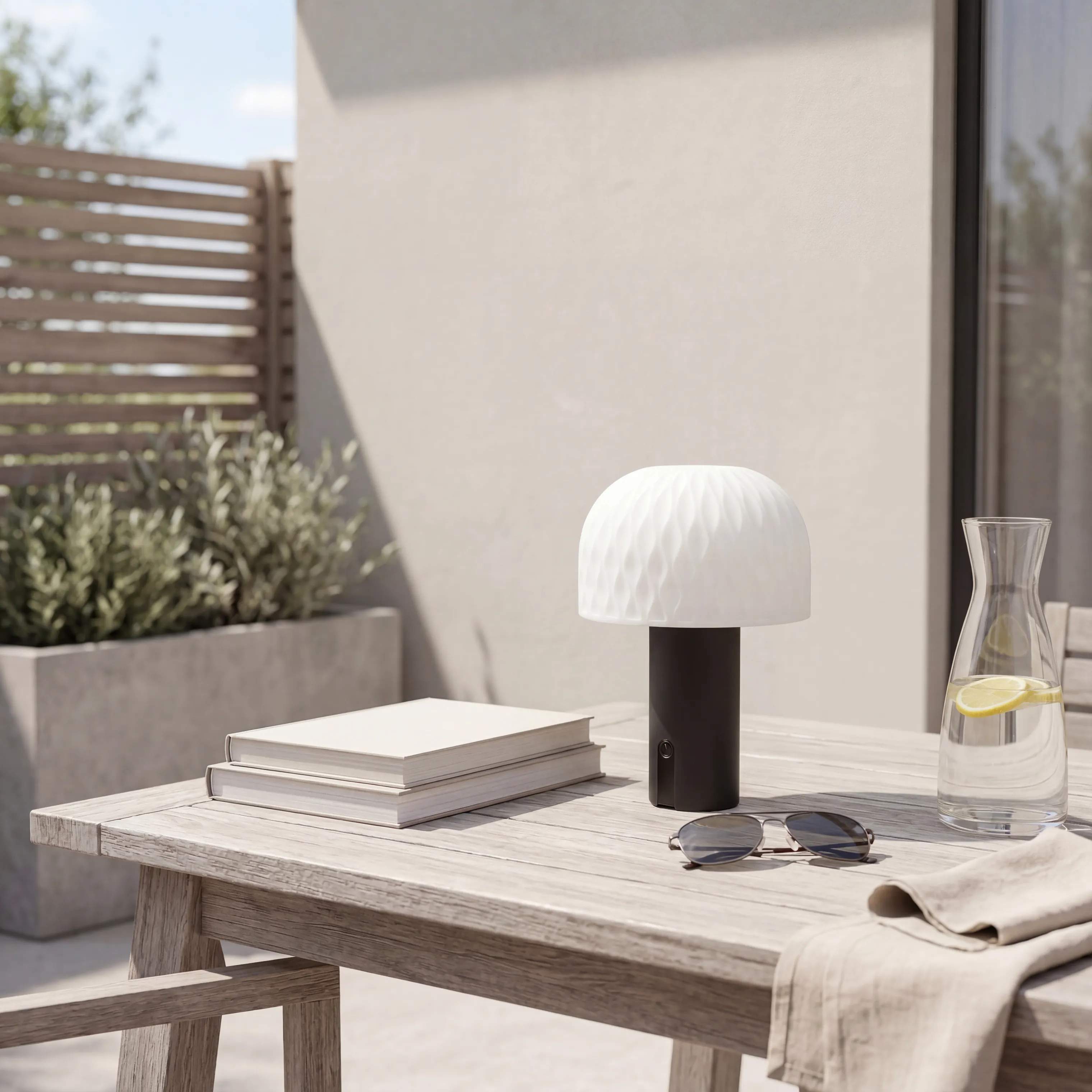Deluxe Homeart Bordlamper Ikon Copenhagen Ikon Solar LED Bordlampe i Sort, 3